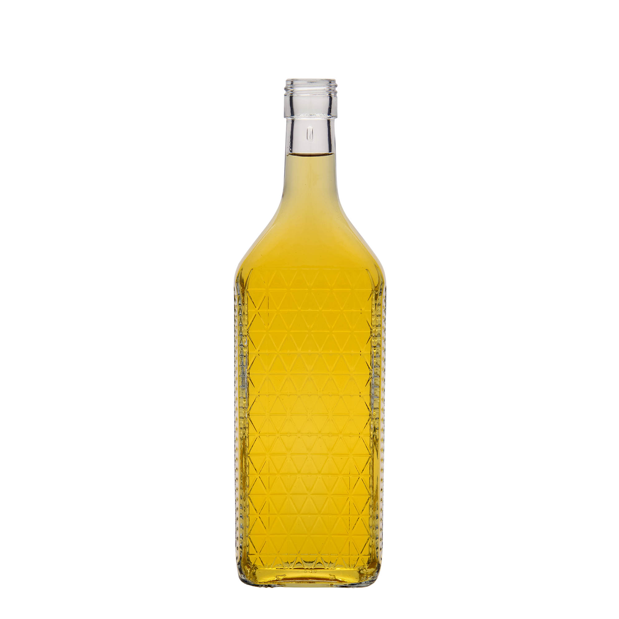 700 ml glasflaske »Caruso«, rektangulær, åbning: PP 31,5