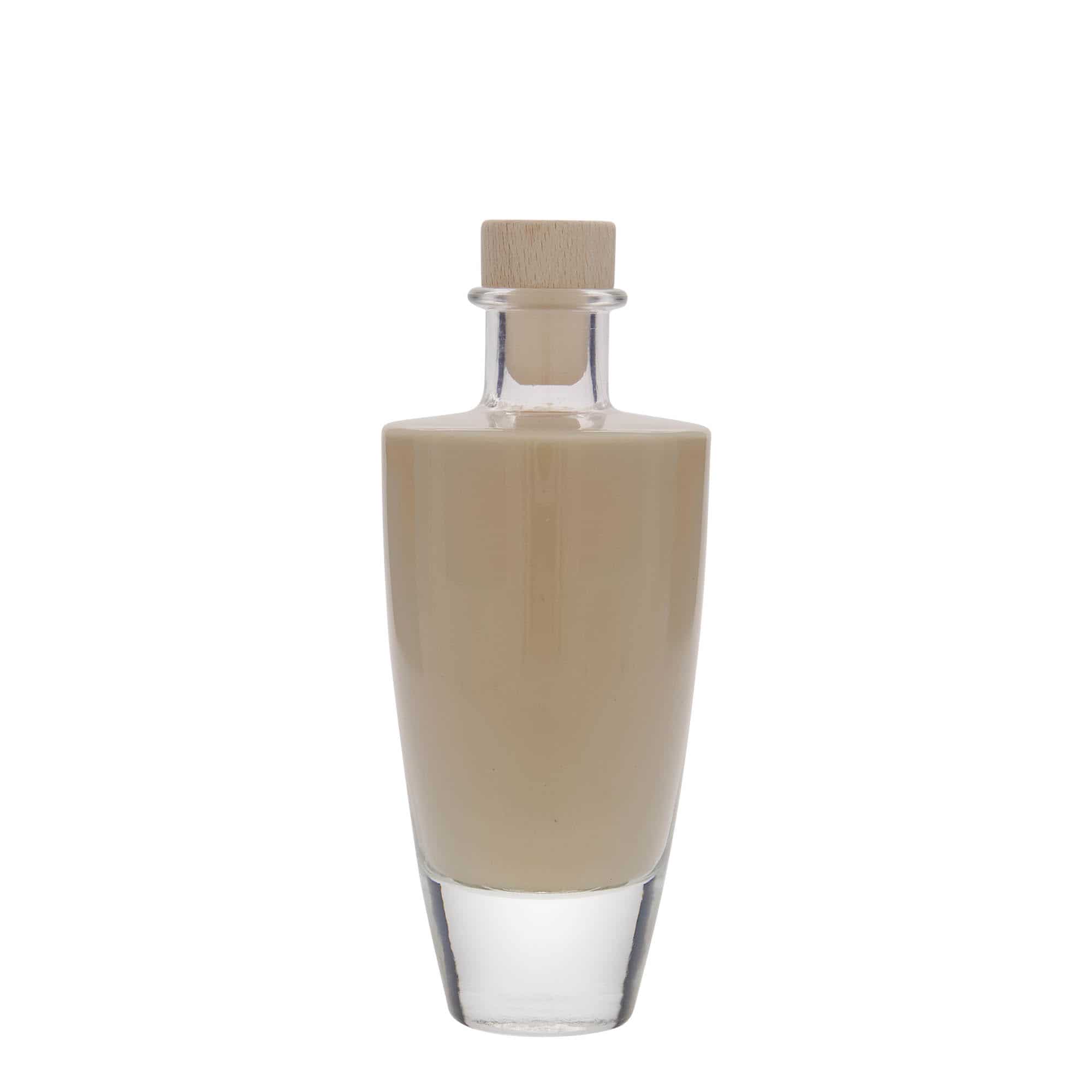 200 ml glasflaske 'Vanessa', oval, åbning: Kork