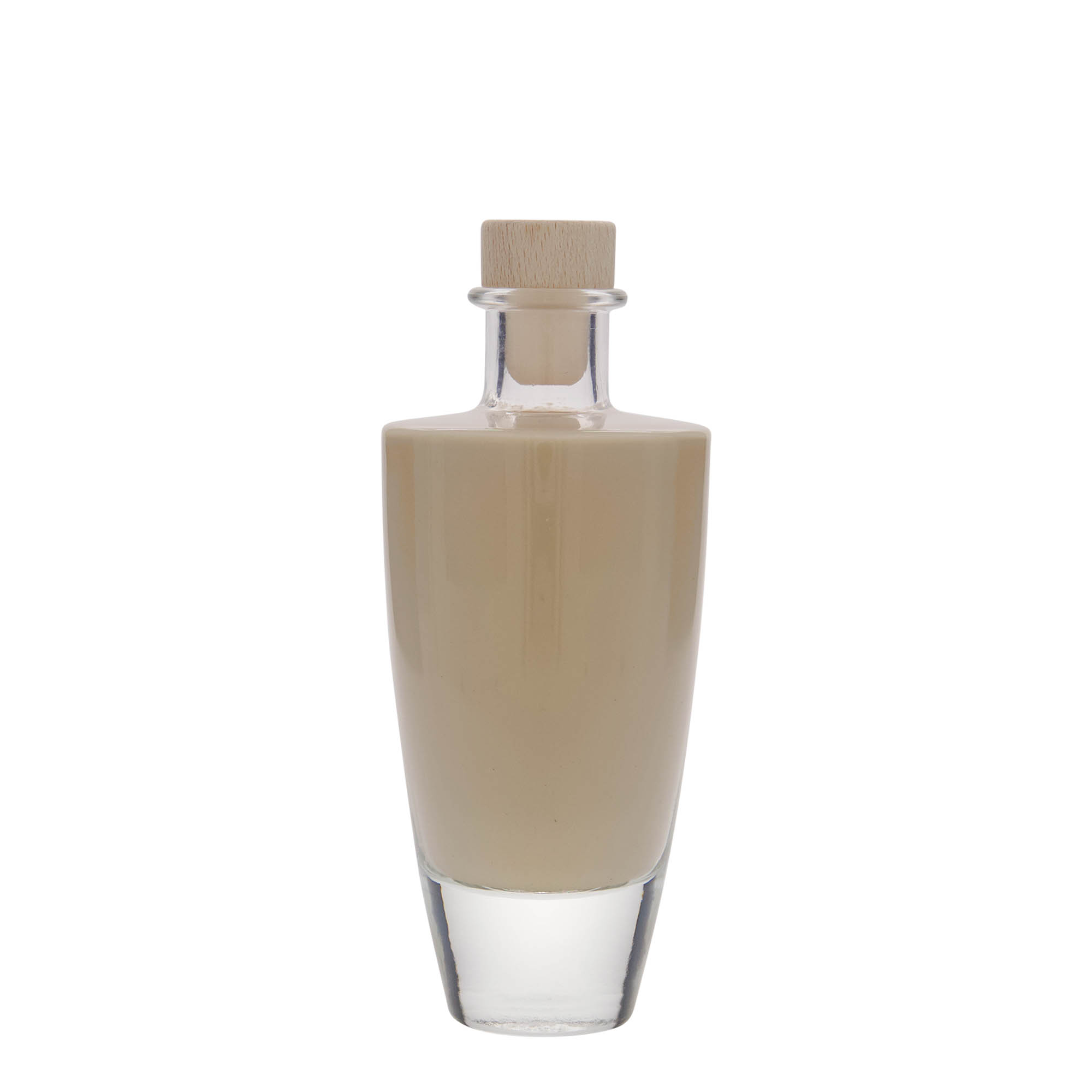 200 ml glasflaske 'Vanessa', oval, åbning: kork
