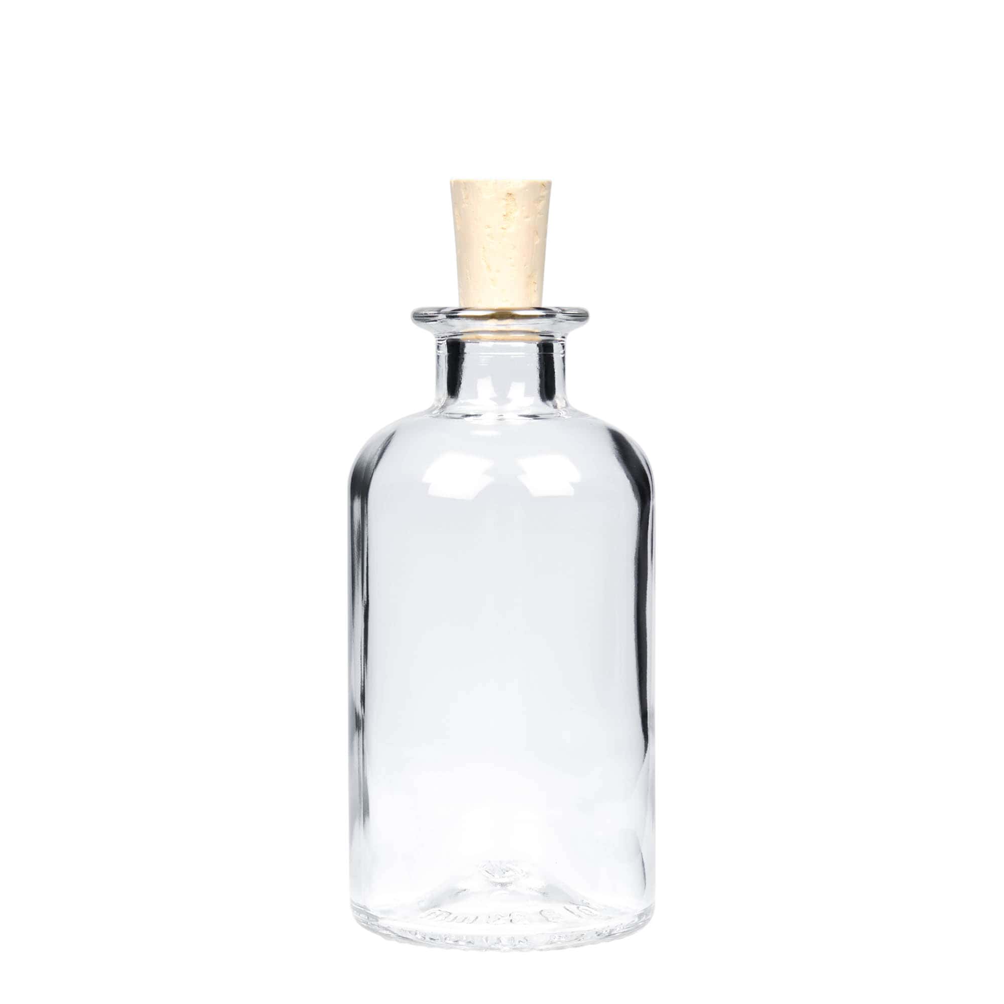 250 ml glasflaske apoteker, åbning: kork