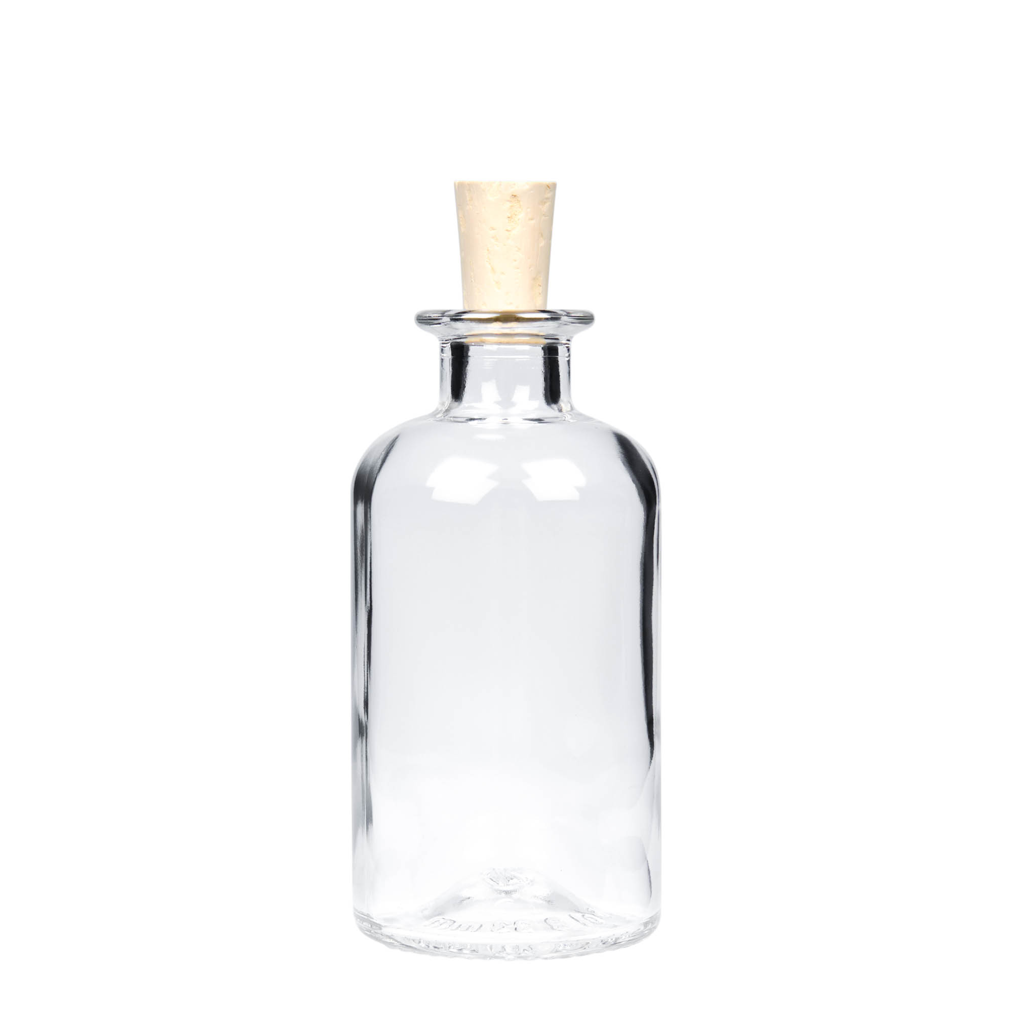 250 ml glasflaske apoteker, åbning: kork 250 ml glasflaske apoteker, åbning: kork