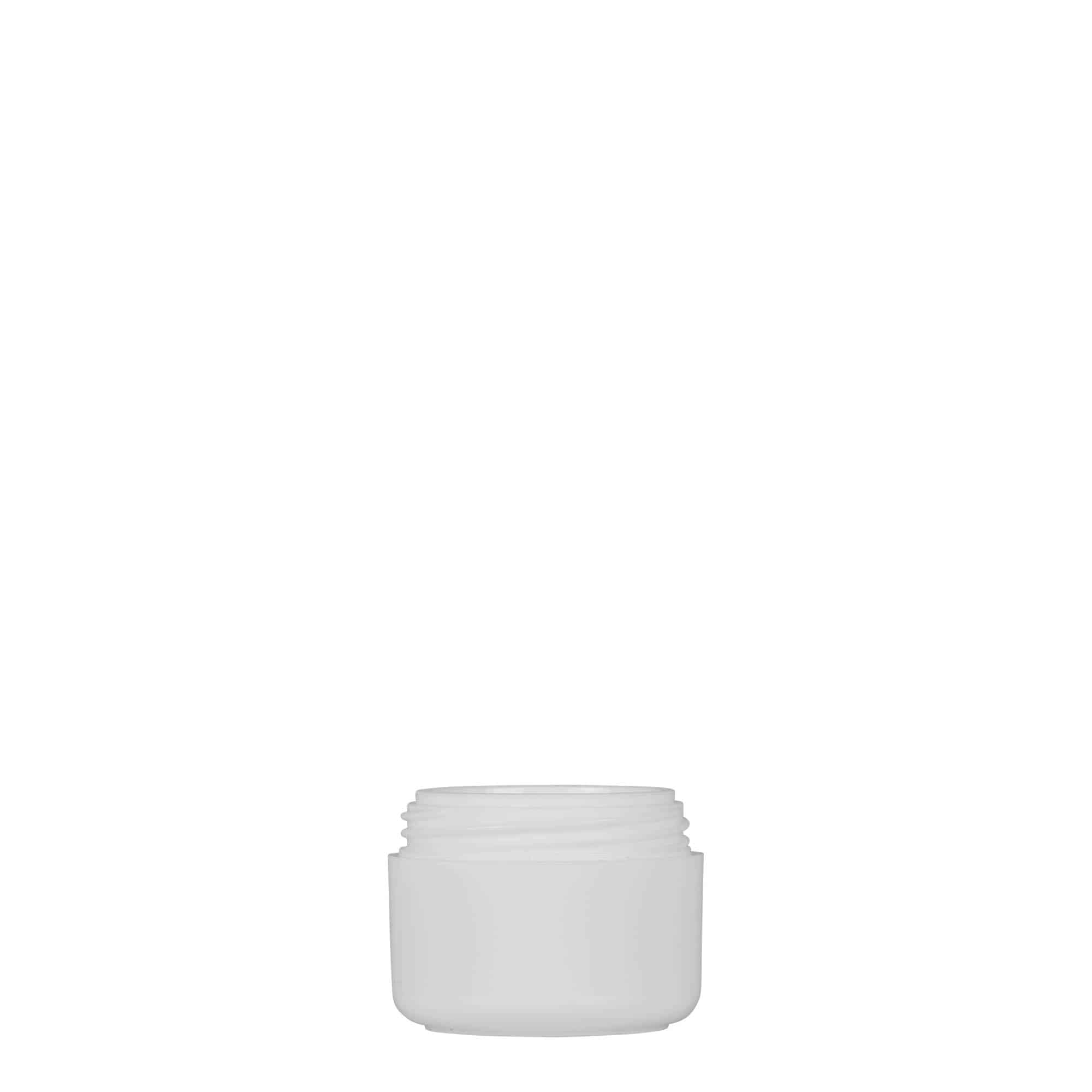 5 ml plastdåse 'Bianca', PP, hvid, åbning: Skruelåg 5 ml plastdåse 'Bianca', PP, hvid, åbning: Skruelåg