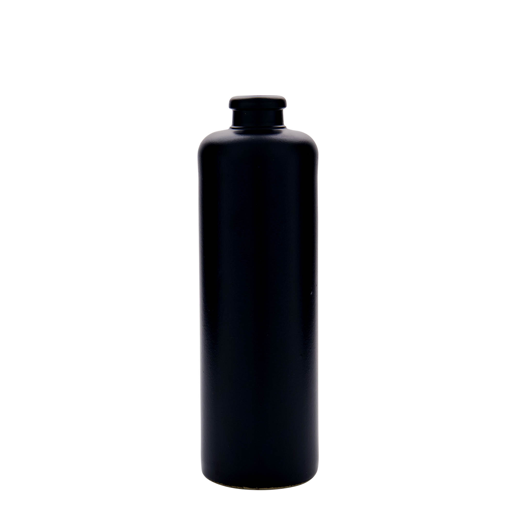 500 ml tonkrukke, stentøj, sort, åbning: kork 500 ml tonkrukke, stentøj, sort, åbning: kork