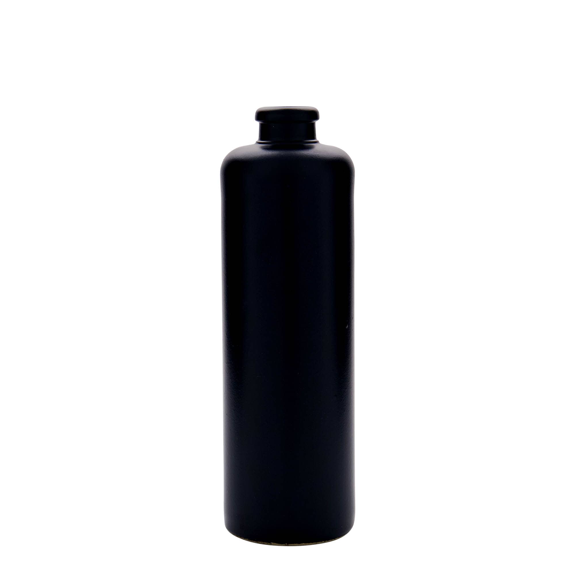500 ml tonkrukke, stentøj, sort, åbning: kork