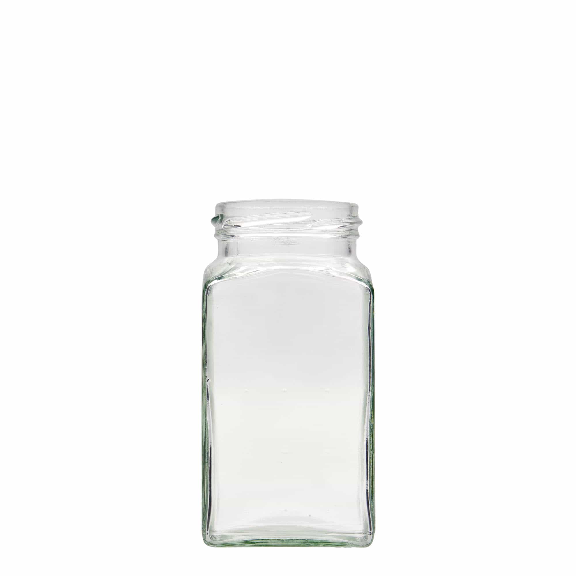 312 ml firkantet glas, åbning: Twist-Off (TO 58)