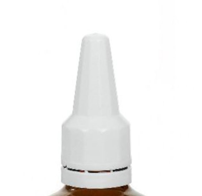 Skruehætte med applikator, PE-plast, hvid, til åbning: DIN 18 Skruehætte med applikator, PE-plast, hvid, til åbning: DIN 18