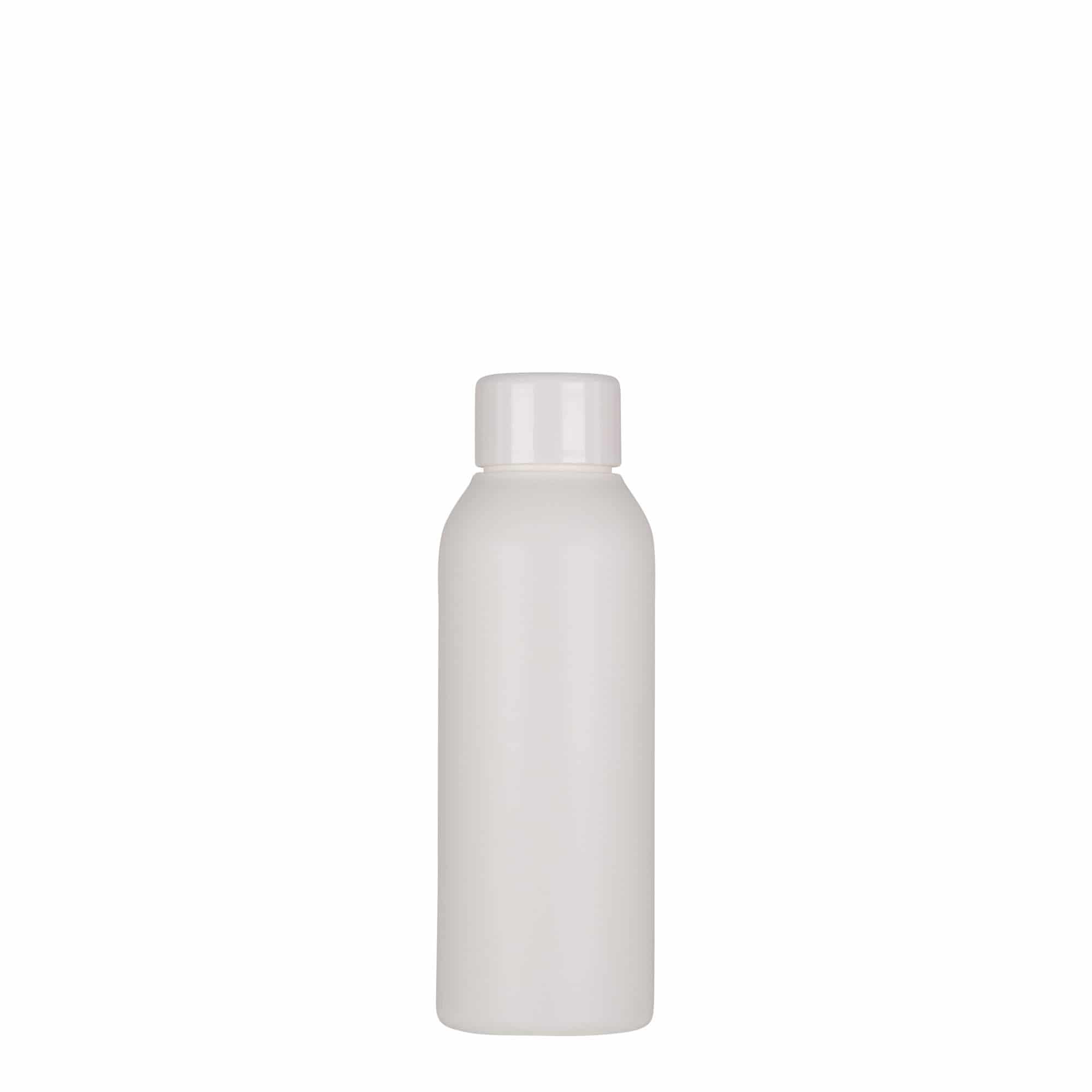 100 ml plastflaske »Tuffy«, HDPE, hvid, åbning: 24/410