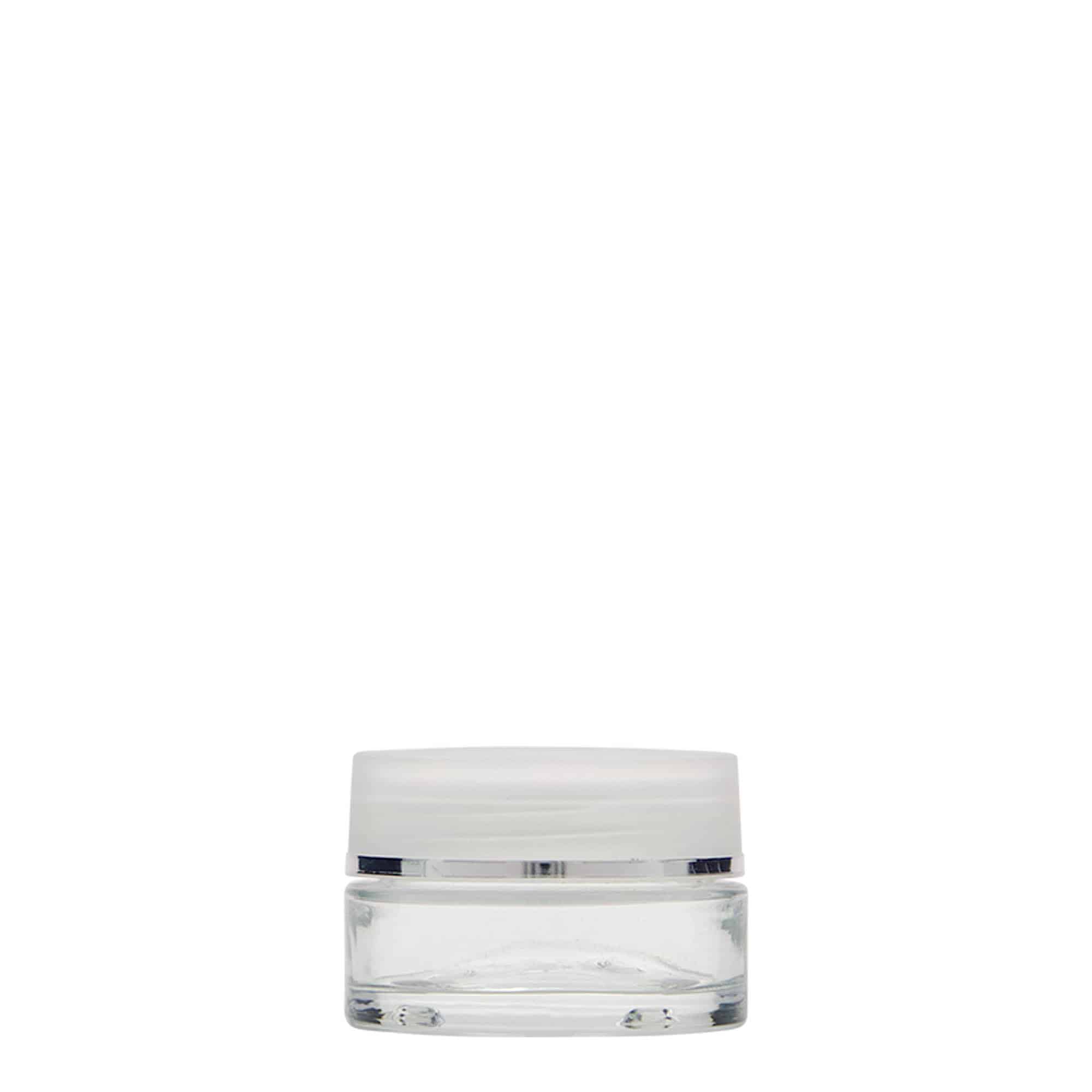 15 ml krukke 'Clear Edition', glas, åbning: skruelåg