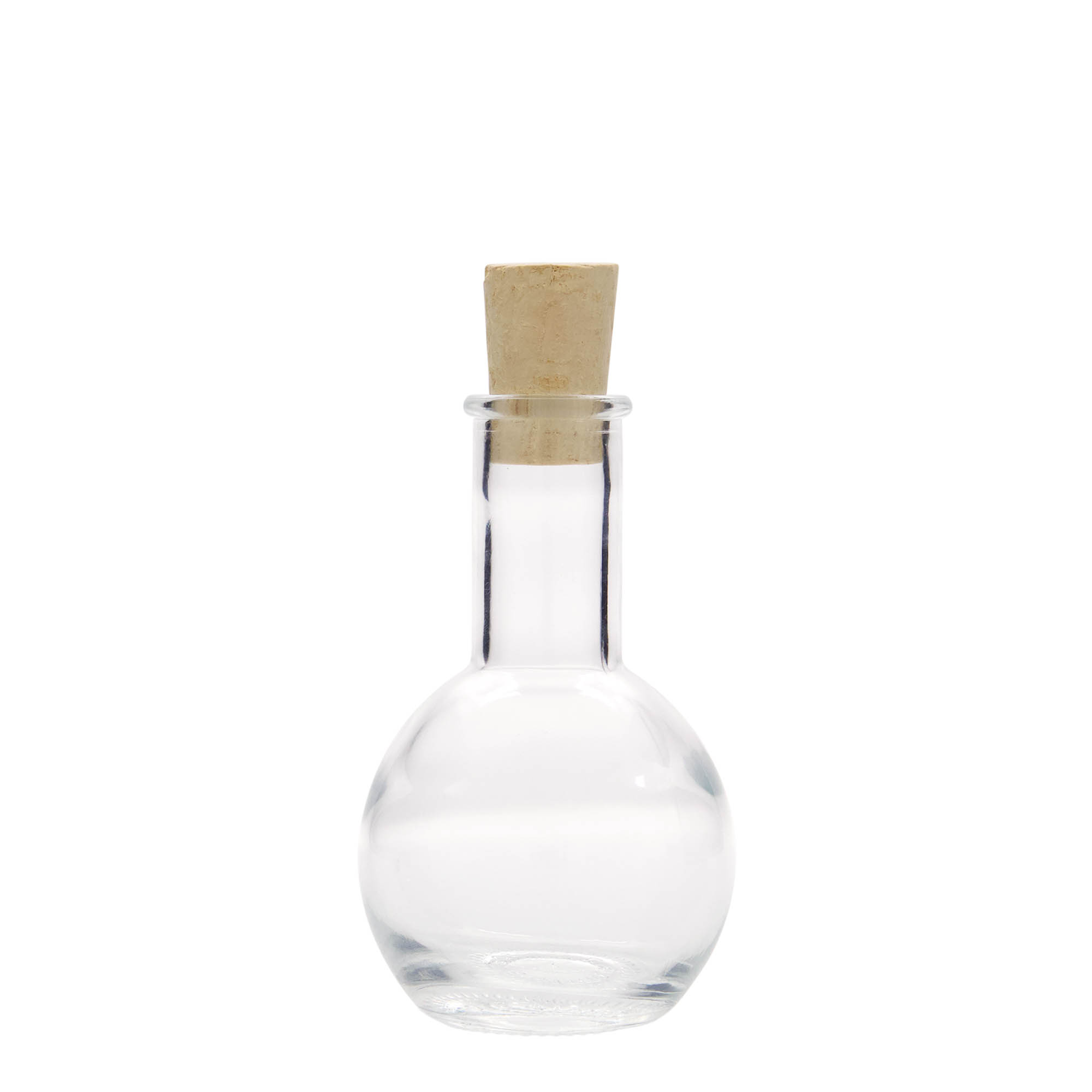 100 ml glasflaske 'Tulipano', åbning: kork