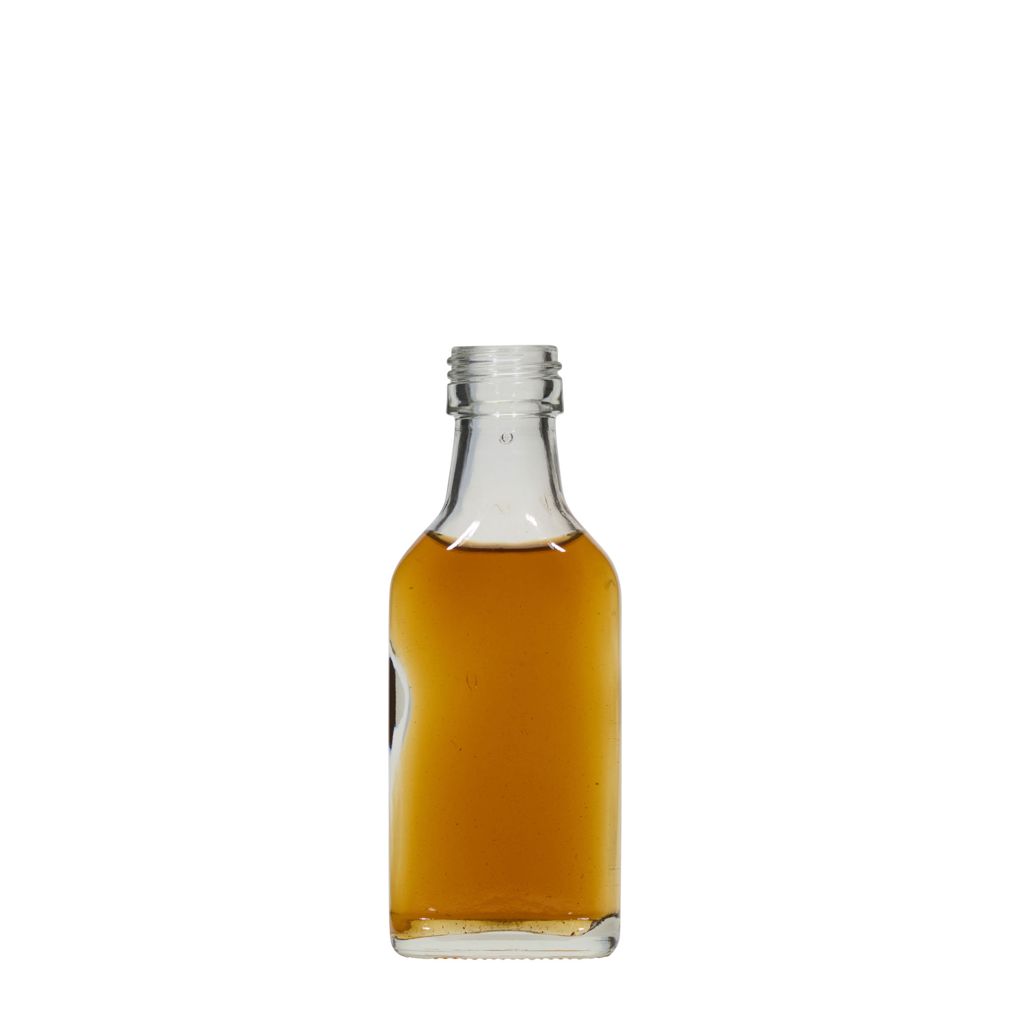 40 ml lommeflaske, rektangulær, åbning: PP 22