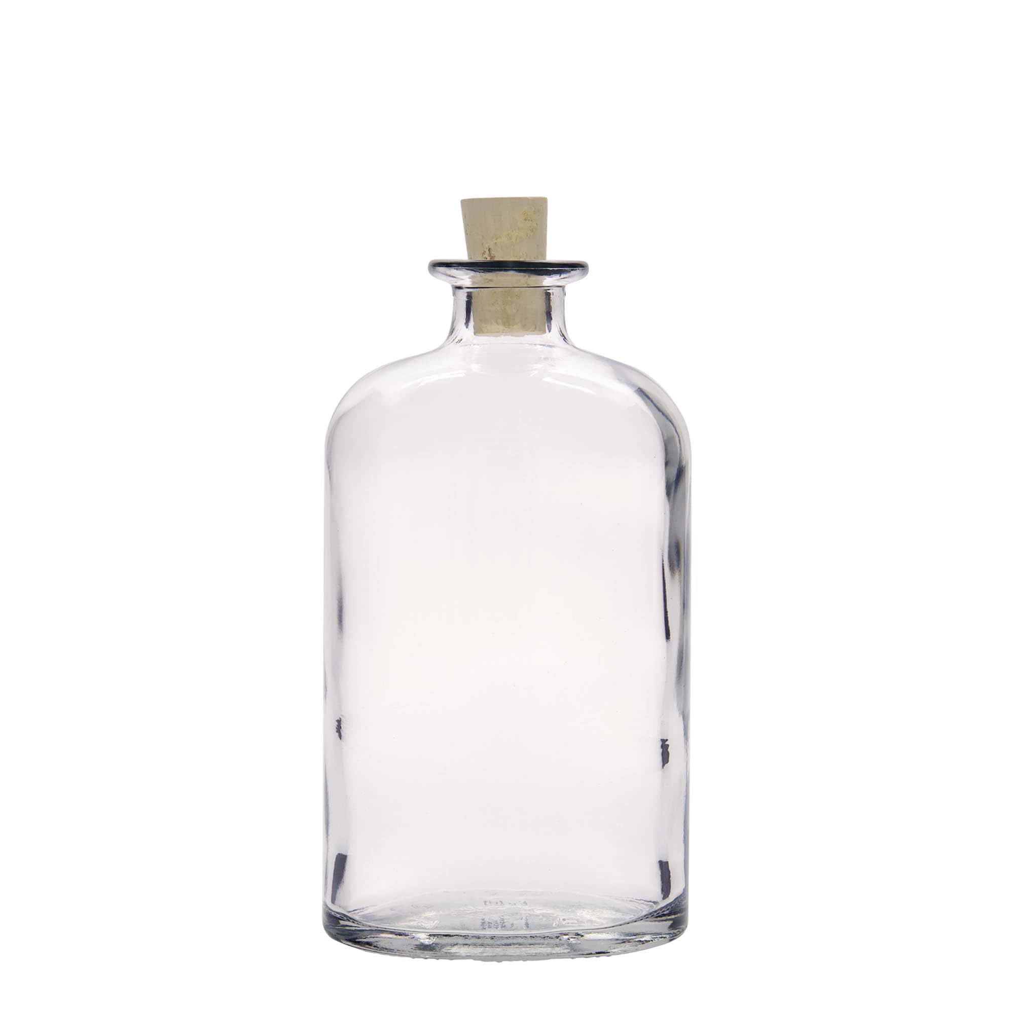 500 ml glasflaske 'Dundee', oval, åbning: kork
