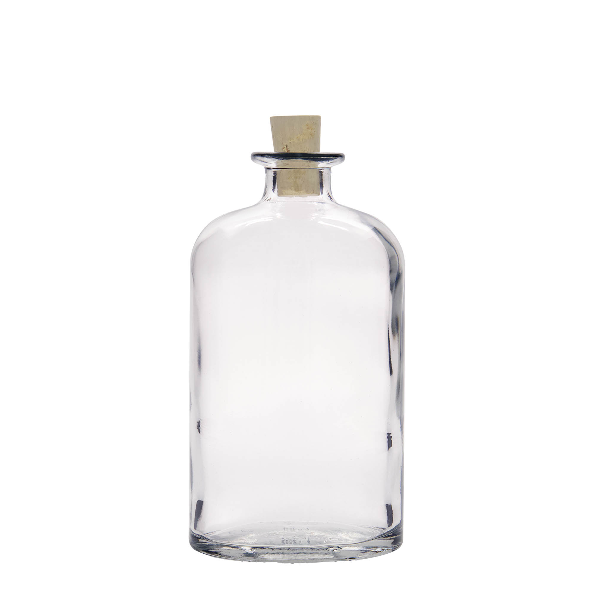 500 ml glasflaske 'Dundee', oval, åbning: kork 500 ml glasflaske 'Dundee', oval, åbning: kork