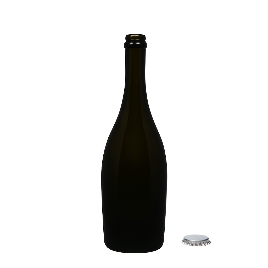 750 ml sektflaske 'Carmen', glas, antikgrøn, munding: kapsel 750 ml sektflaske 'Carmen', glas, antikgrøn, munding: kapsel