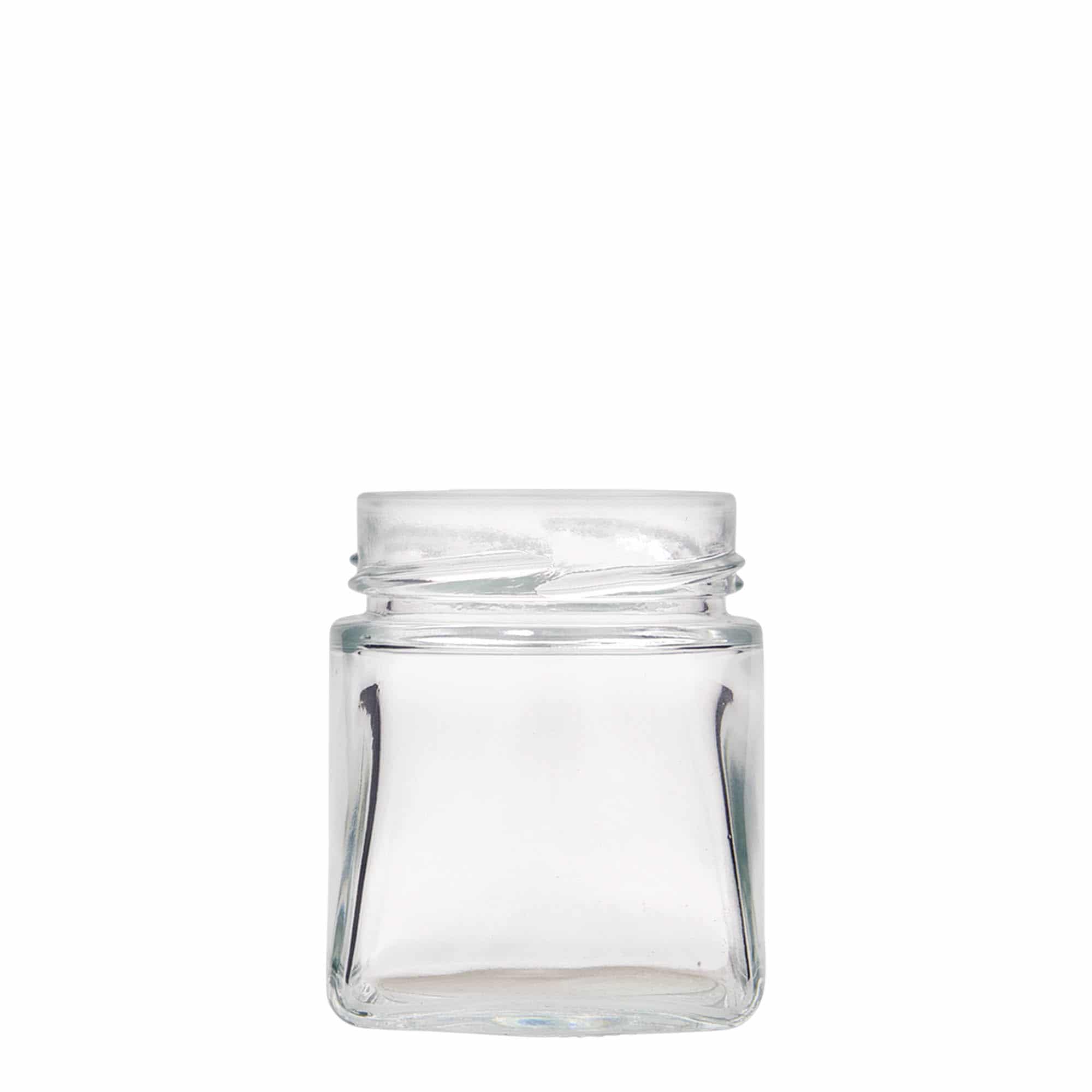 212 ml firkantet glas 'Luxor', åbning: Deept-Twist-Off (DTO 63)