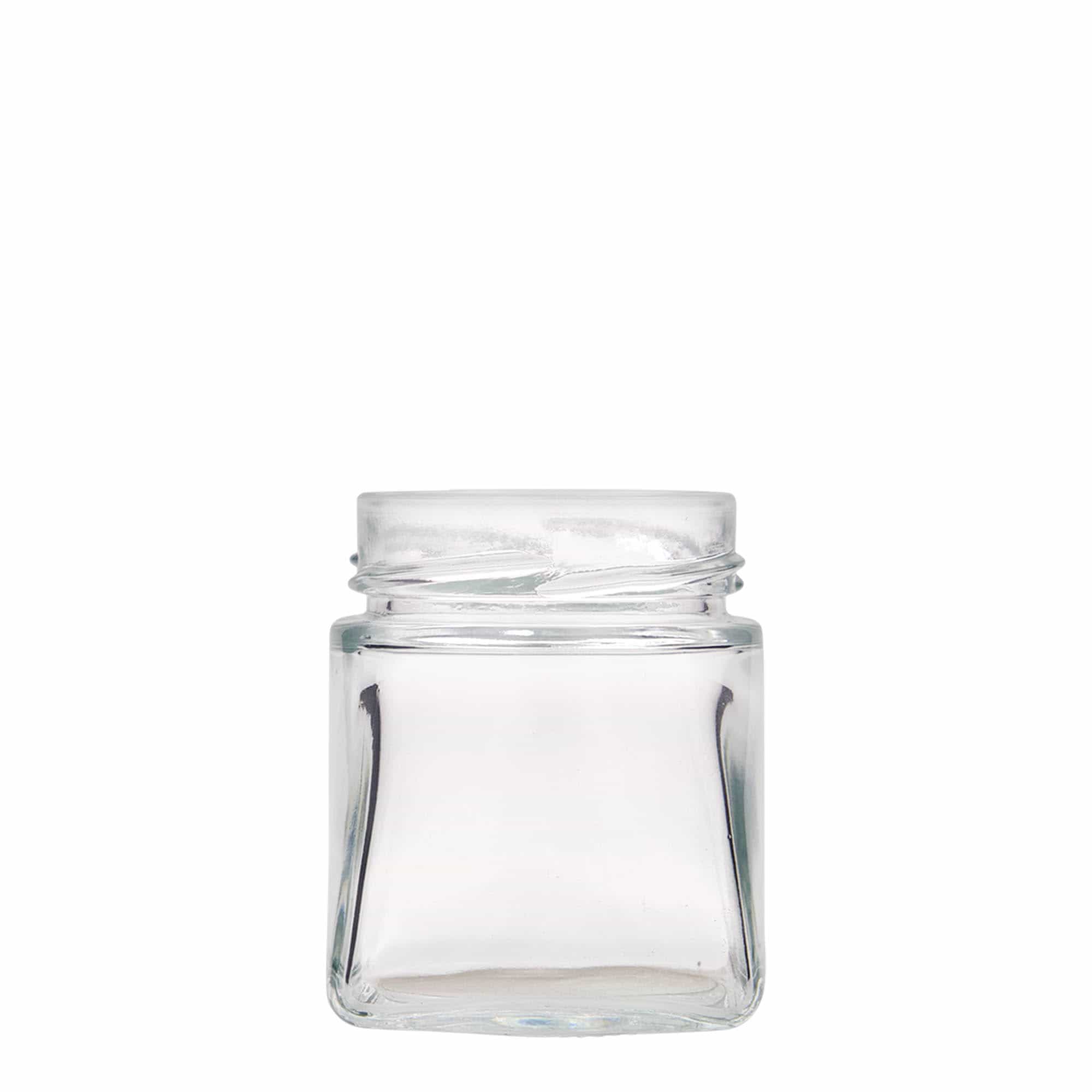 212 ml firkantet glas 'Luxor', åbning: Deept-Twist-Off (DTO 63)