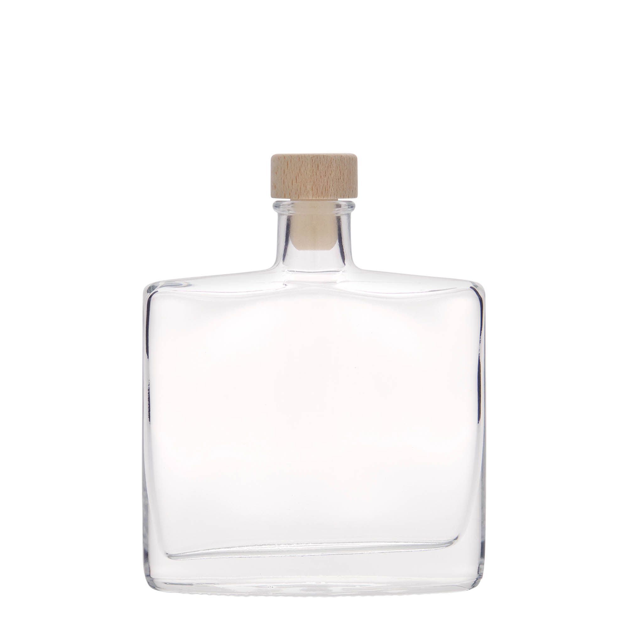 200 ml glasflaske »Zorbas«, oval, åbning: kork