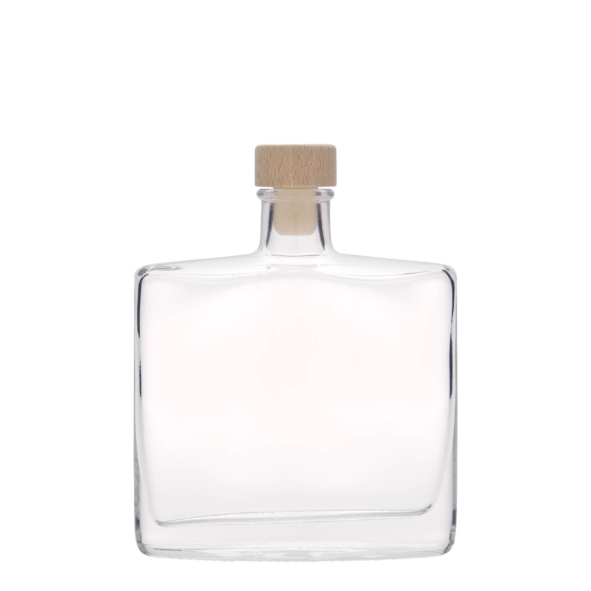 200 ml glasflaske »Zorbas«, oval, åbning: kork