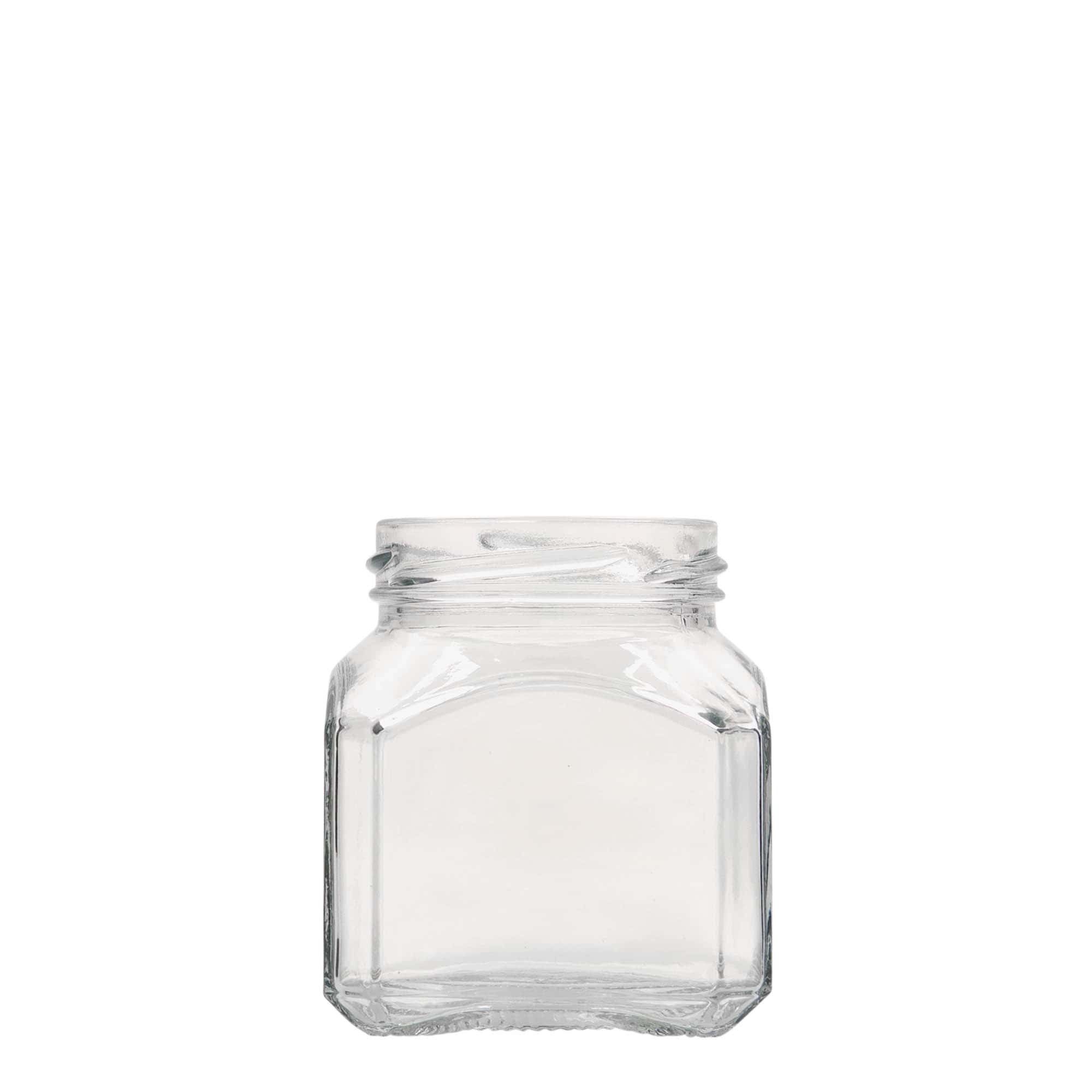 212 ml firkantet glas 'Mailand', åbning: Twist-Off (TO 58)