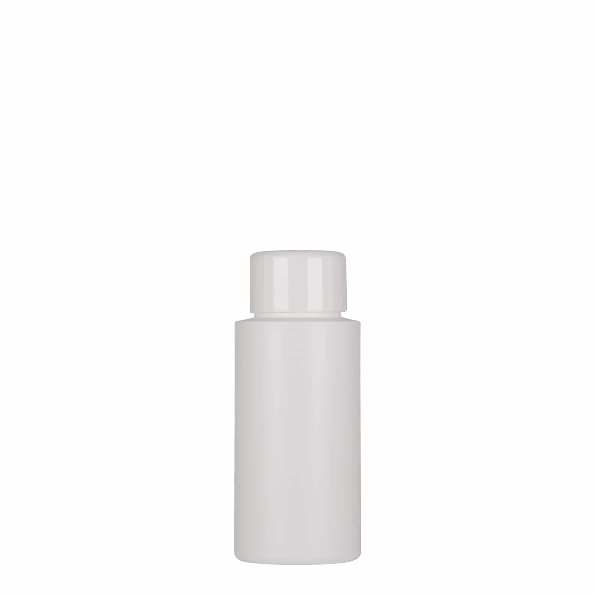 50 ml plastflaske »Pipe«, grøn HDPE, hvid, åbning: 24/410