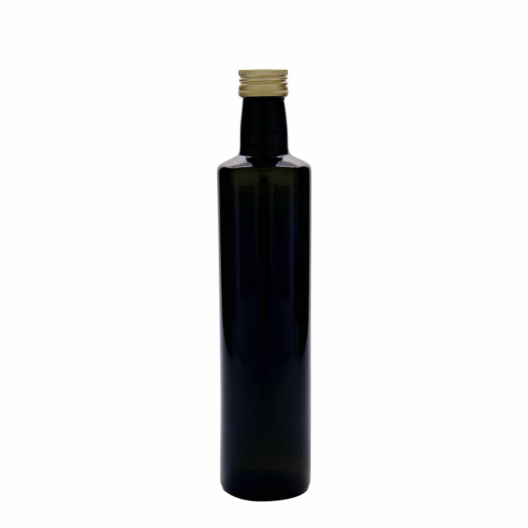500 ml glasflaske »Dorica«, antikgrøn, åbning: PP 31,5