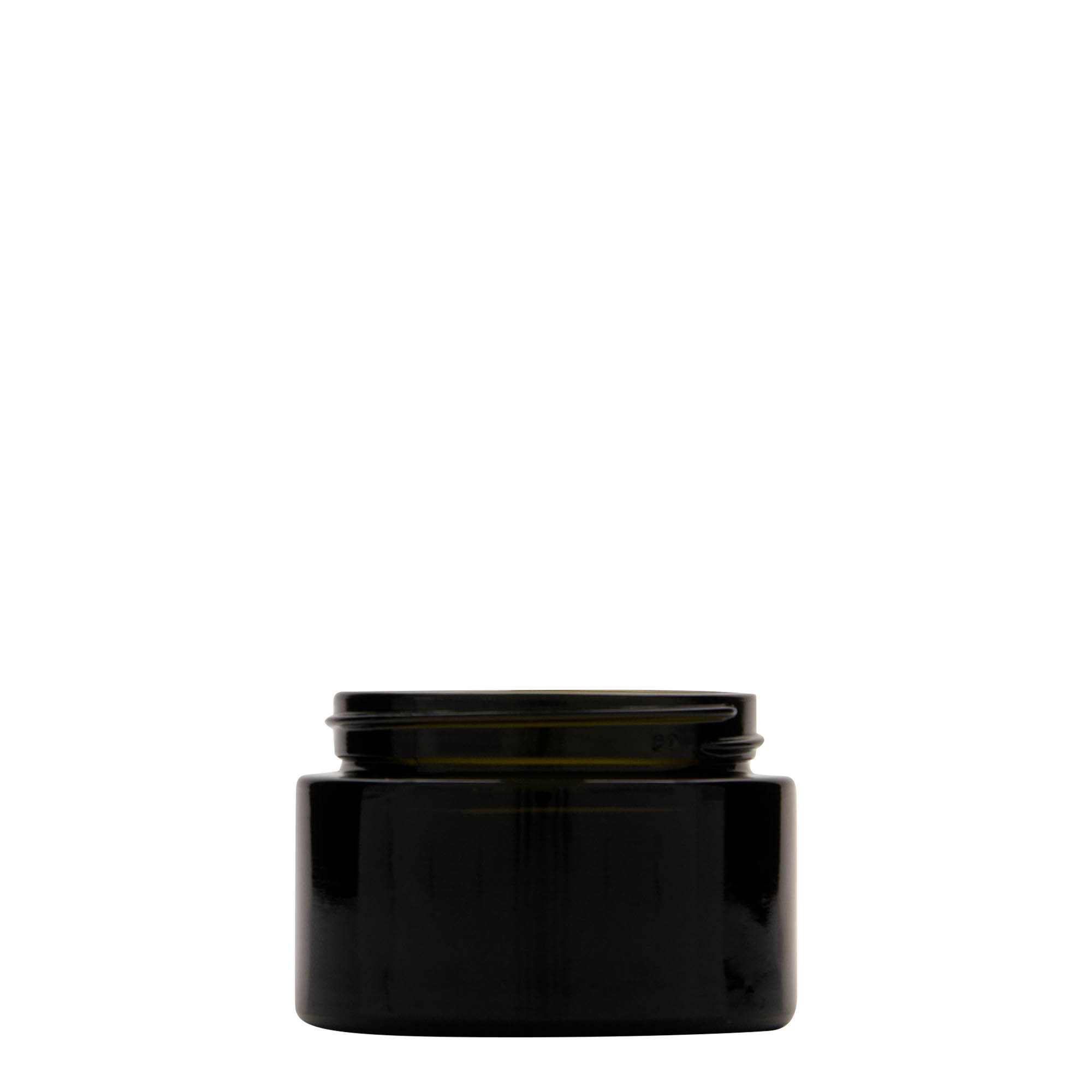 50 ml genbrugsglas 'Floria', glas, antikgrøn, åbning: 58/400