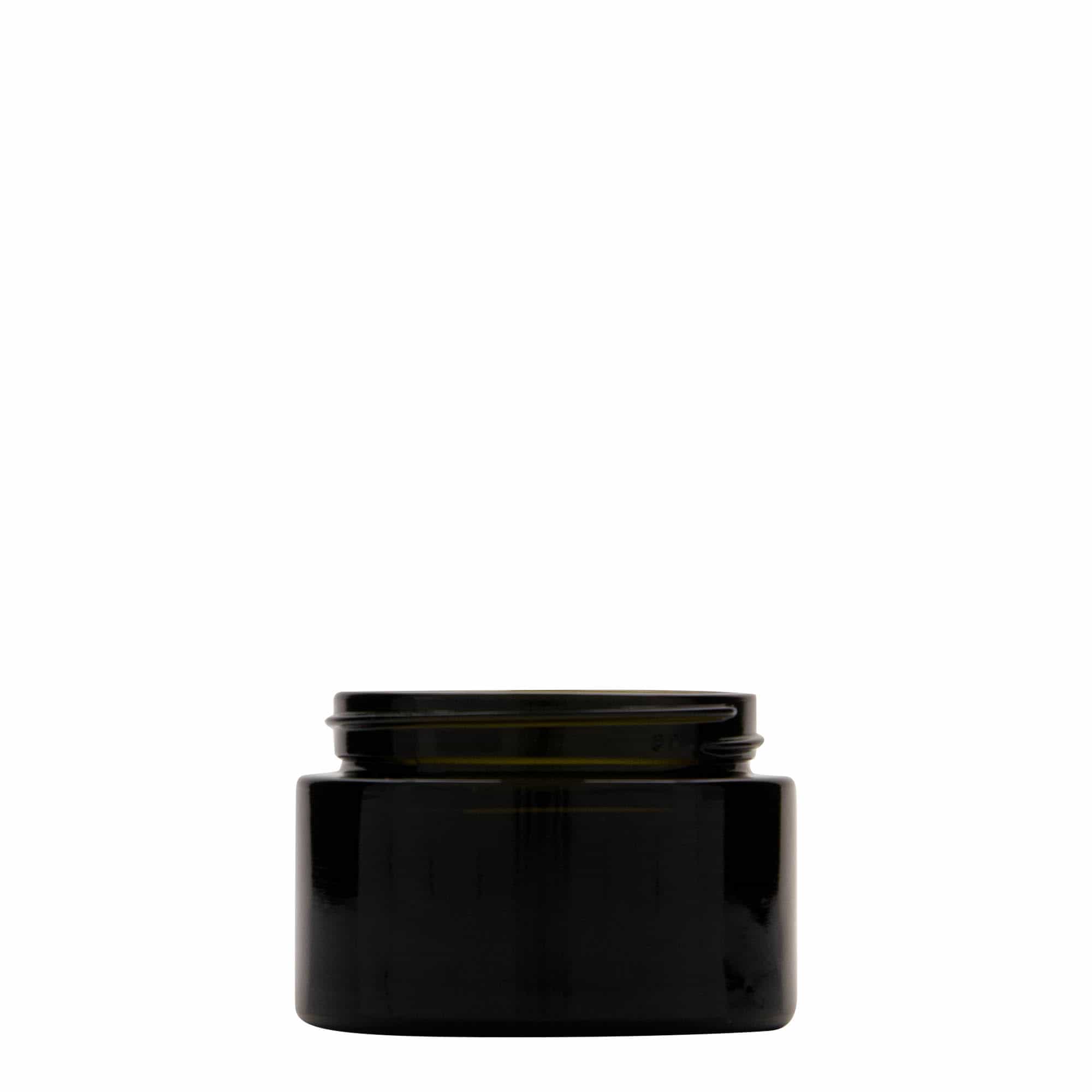 50 ml genbrugsglas 'Floria', glas, antikgrøn, åbning: 58/400