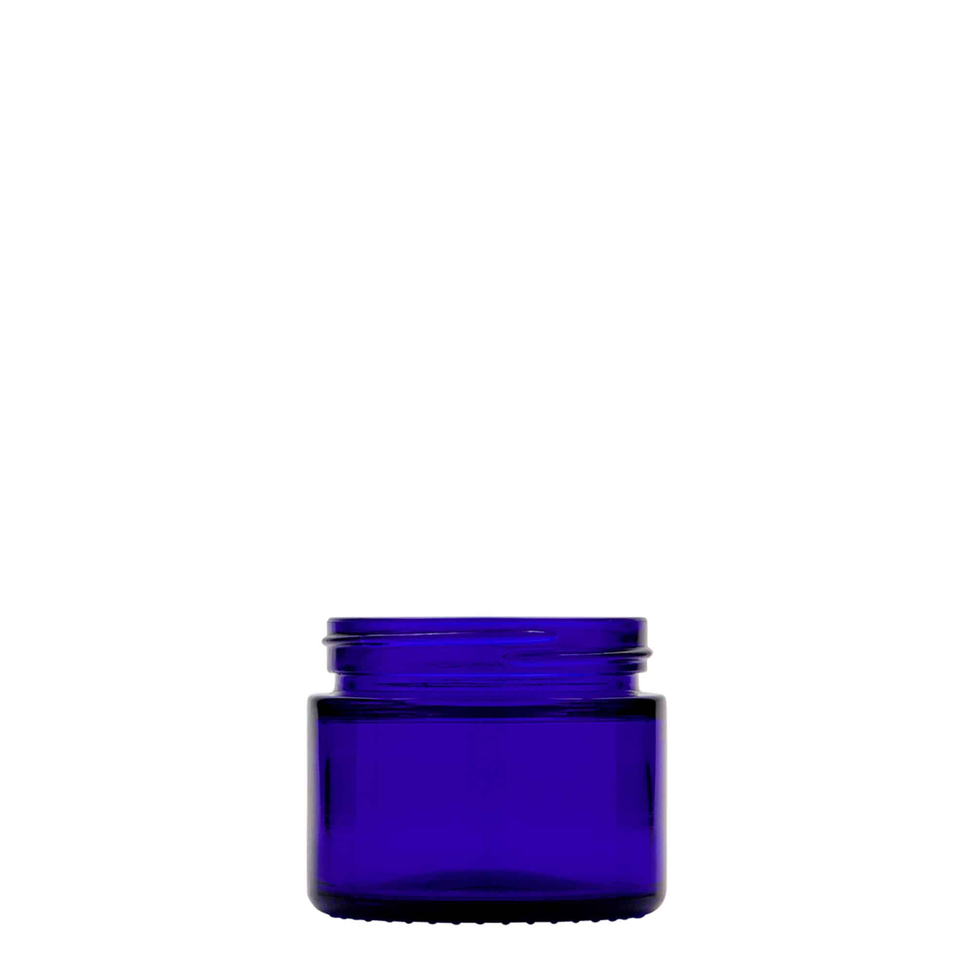 50 ml glasdigel 'Blue Edition', glas, kongeblå, åbning: Skruelåg 50 ml glasdigel 'Blue Edition', glas, kongeblå, åbning: Skruelåg