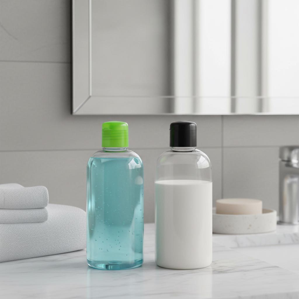 Skruelåg med sprøjteindsats, PP-plast, sort, til tud: 24/410