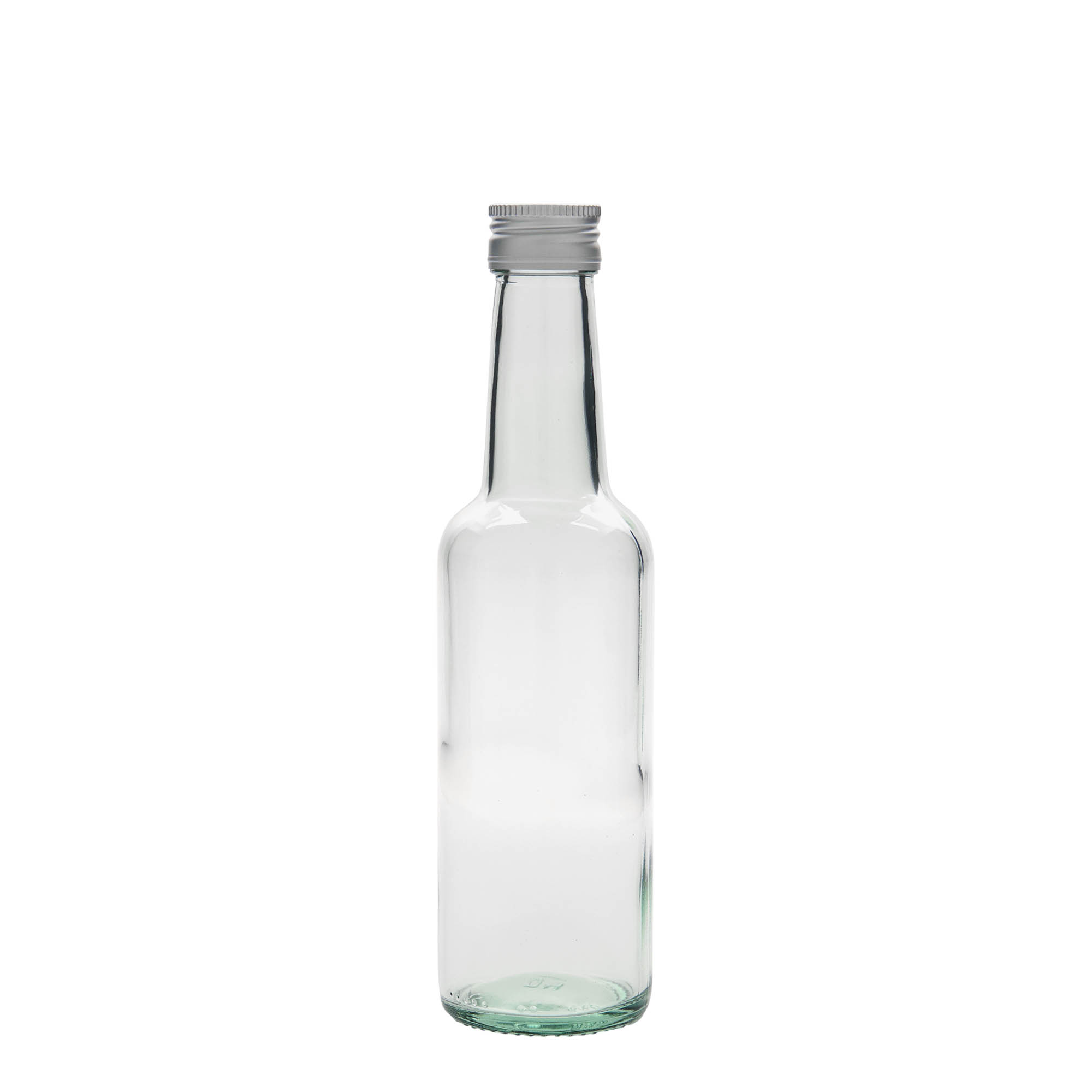 250 ml glasflaske med lige hals, åbning: PP 28 250 ml glasflaske med lige hals, åbning: PP 28