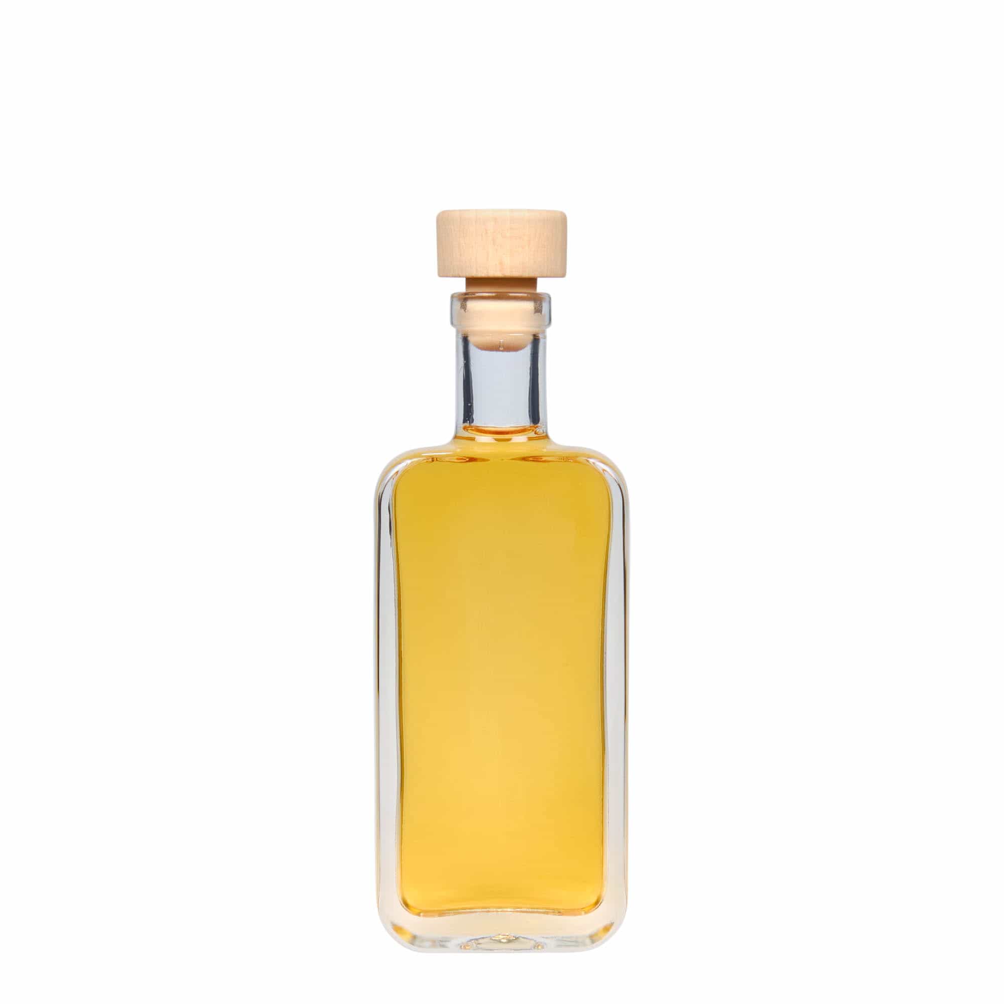 100 ml glasflaske 'Nice', firkantet, åbning: Kork