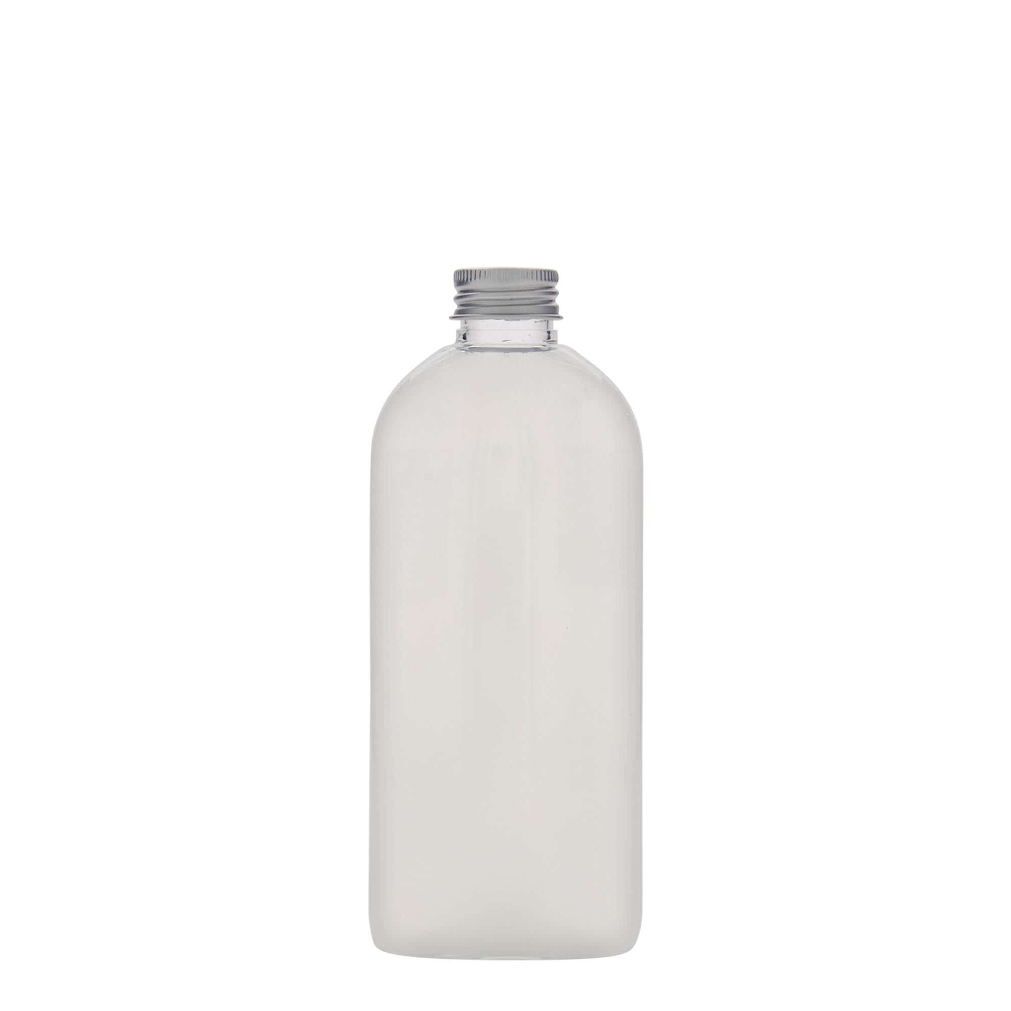 250 ml PET-flaske »Iris«, oval, plast, tud: 24/410