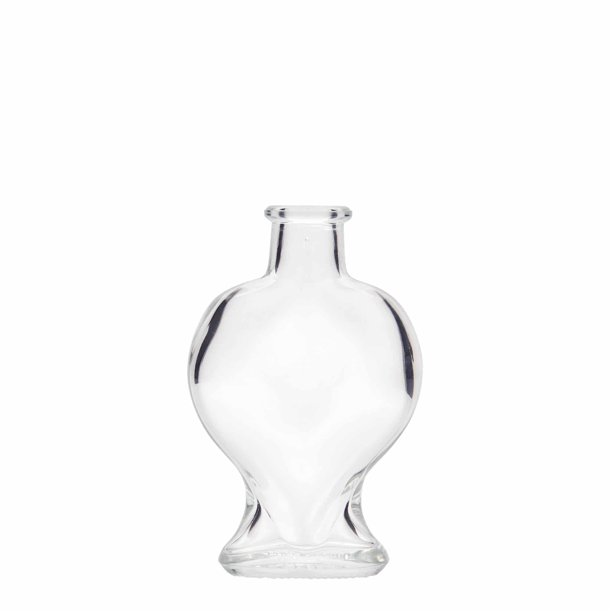 100 ml glasflaske 'Hjerte', åbning: Kork 100 ml glasflaske 'Hjerte', åbning: Kork