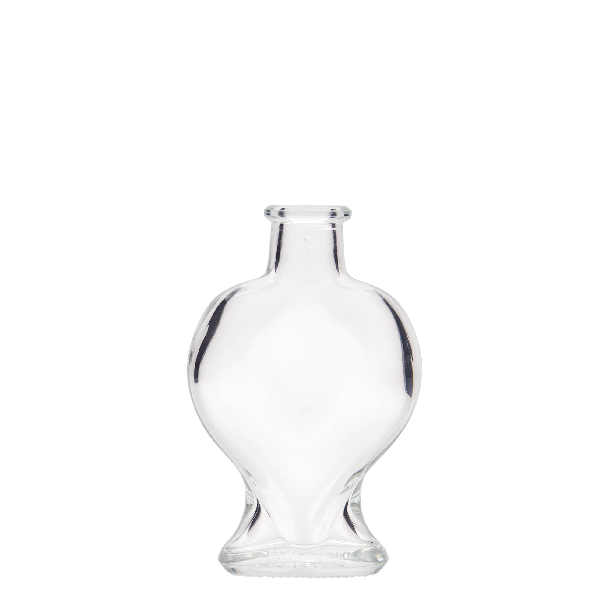 100 ml glasflaske 'Hjerte', åbning: Kork 100 ml glasflaske 'Hjerte', åbning: Kork