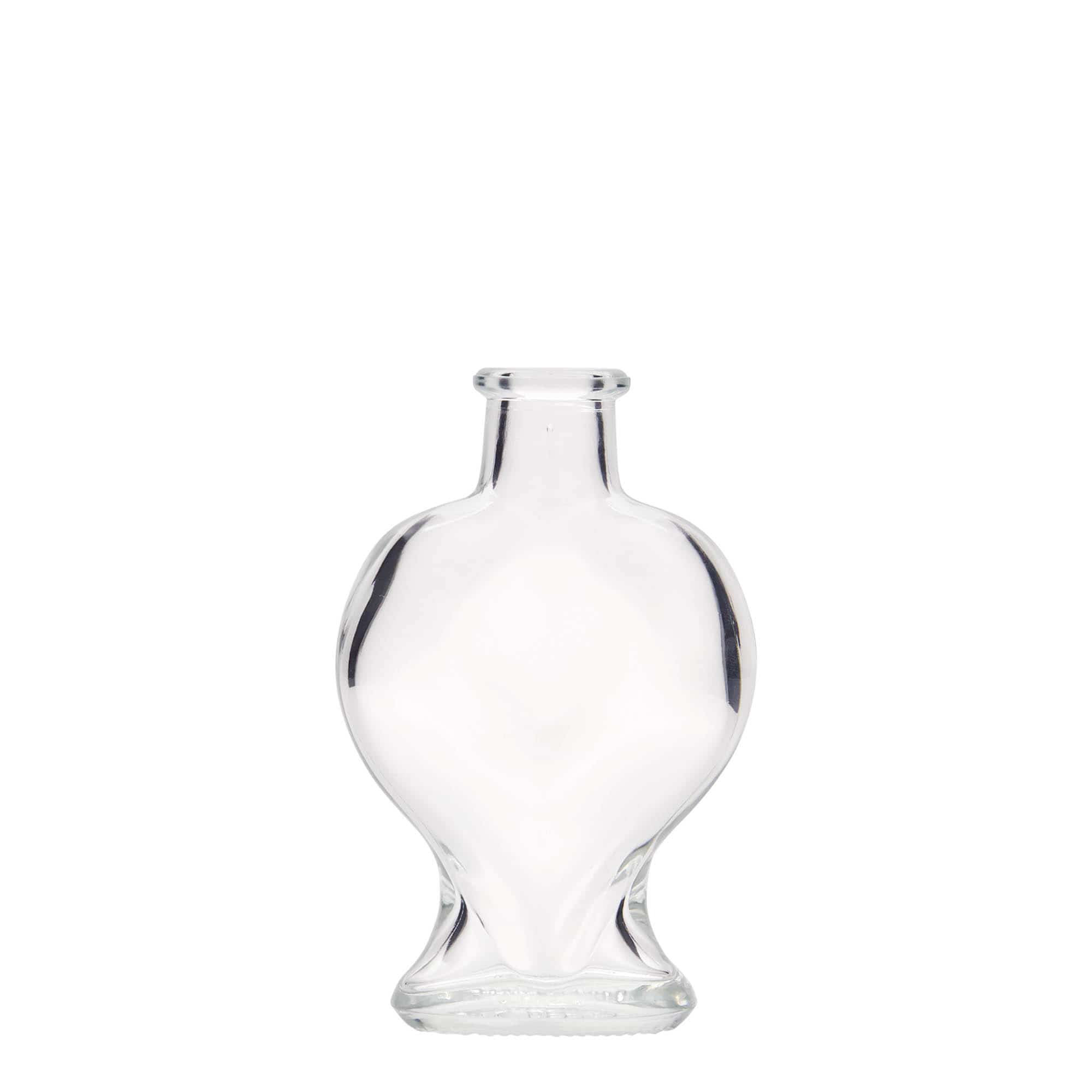 100 ml glasflaske »Hjerte«, åbning: Kork