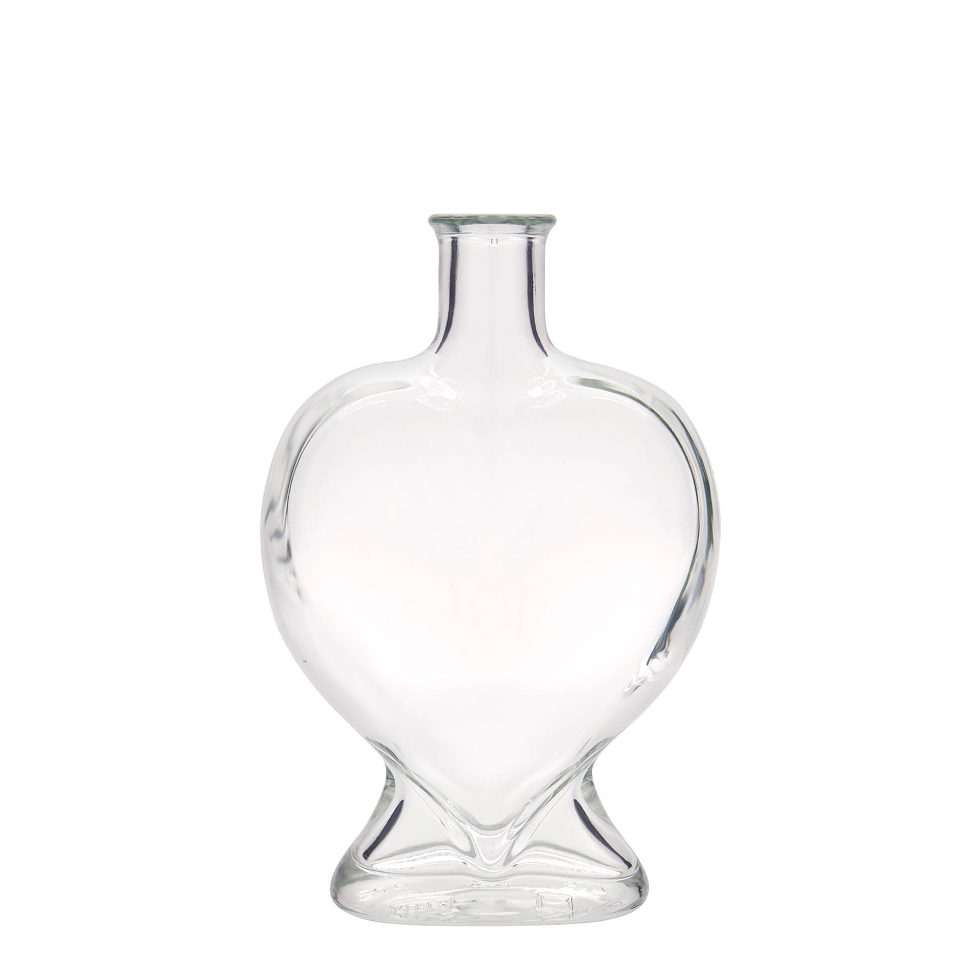 500 ml glasflaske »Hjerte«, åbning: prop