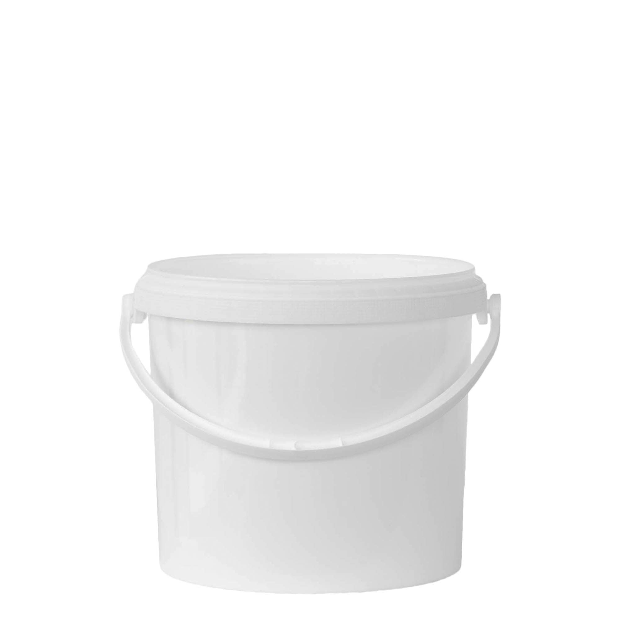 5 l spand, PP-plast, hvid