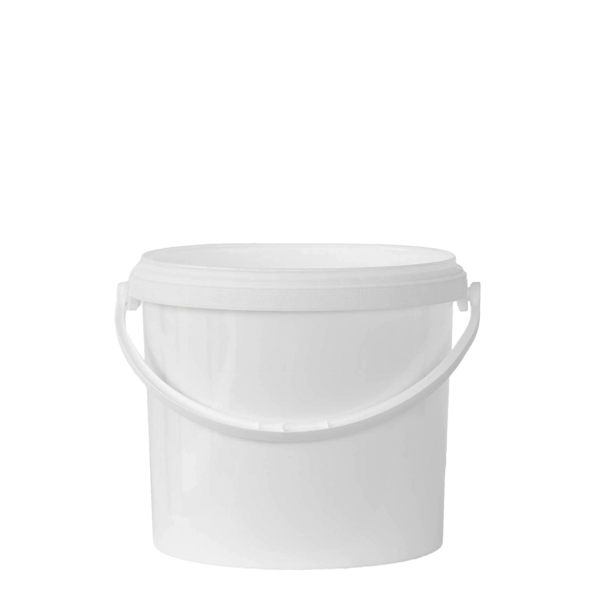 5 l spand, PP-plast, hvid 5 l spand, PP-plast, hvid