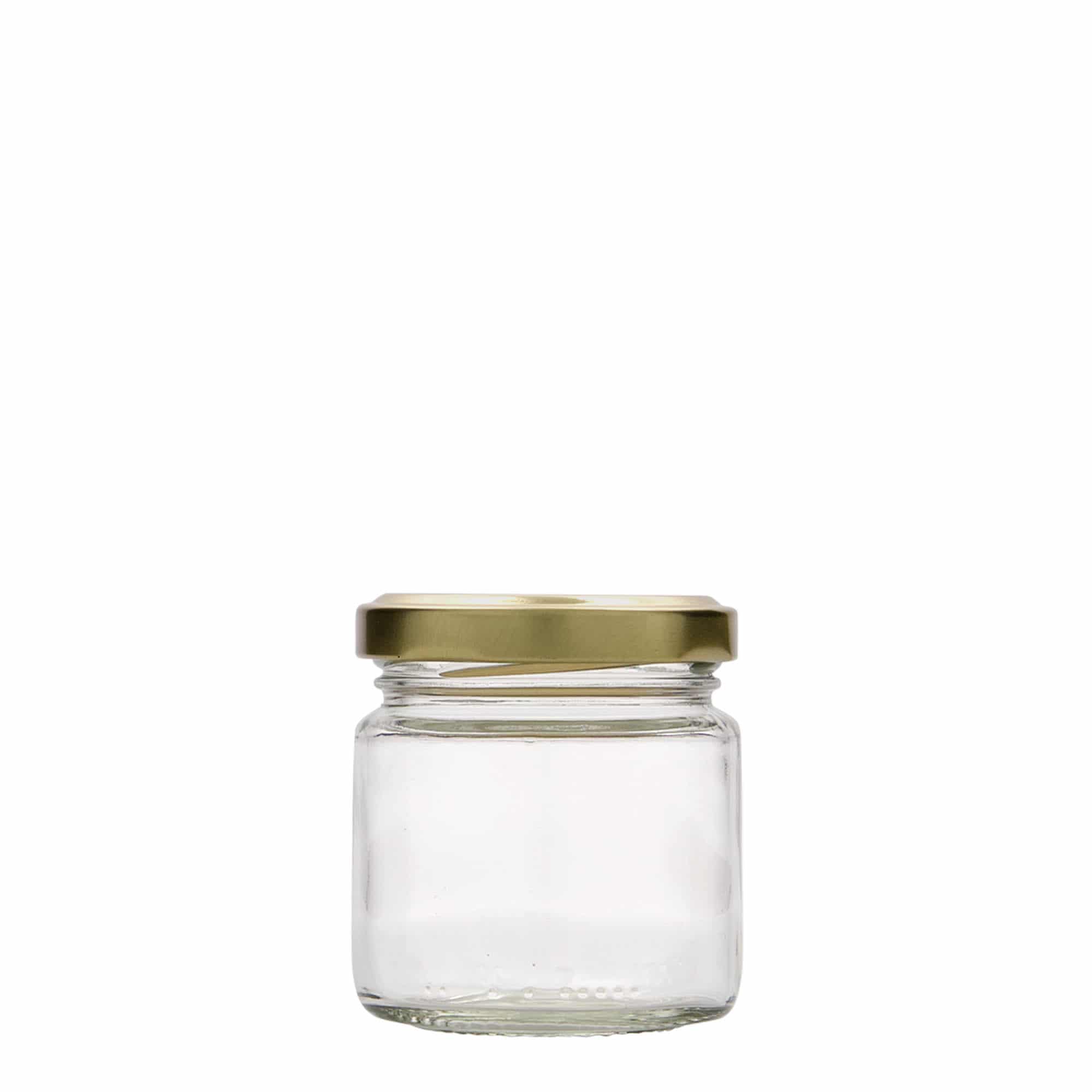 106 ml rundt glas, åbning: Twist-Off (TO 53)