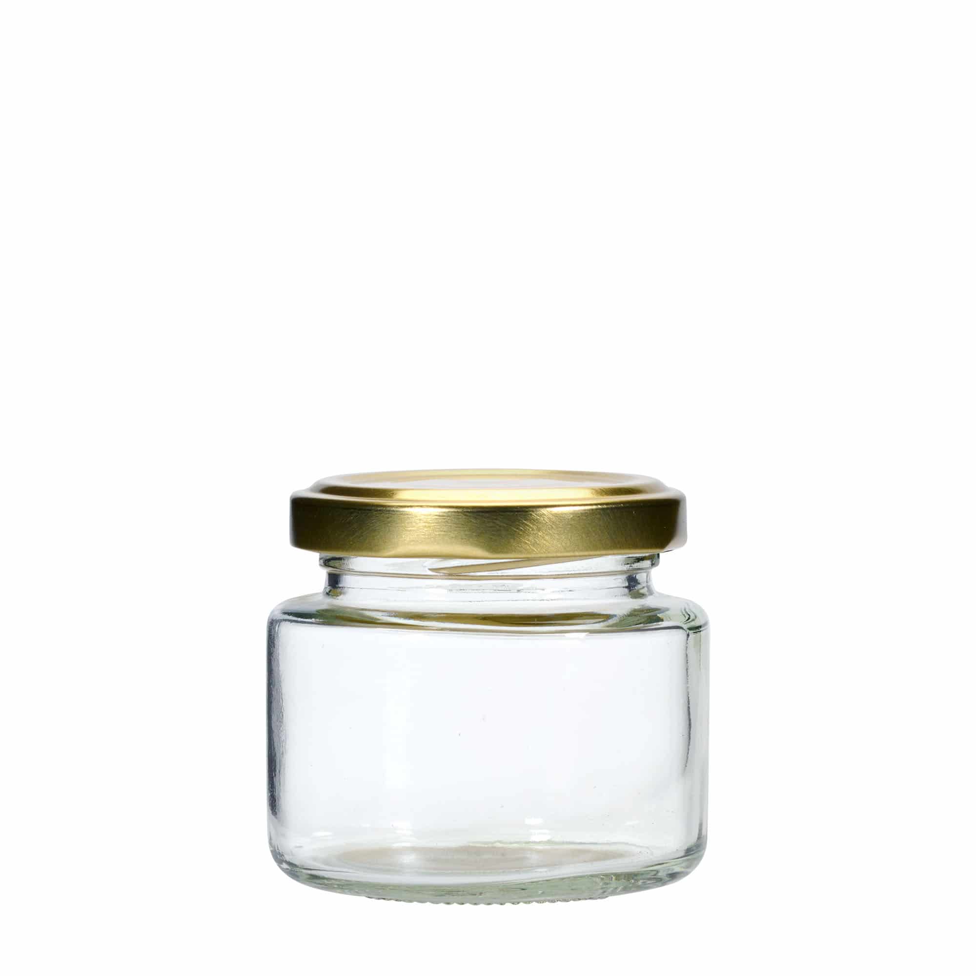 110 ml rundt glas, åbning: Twist-Off (TO 53)