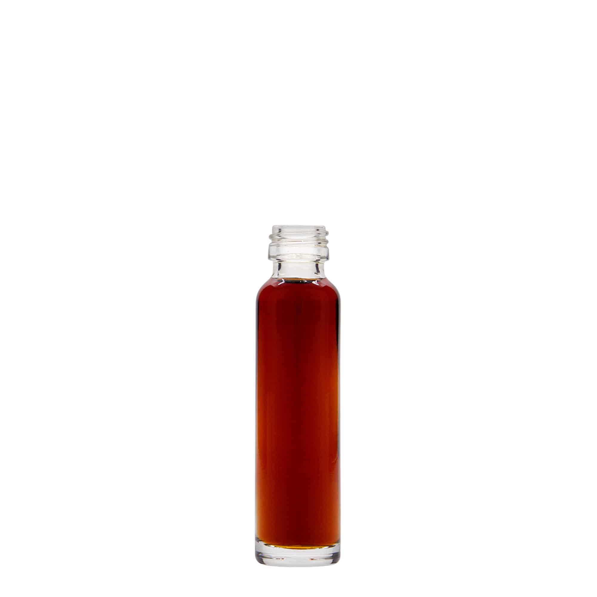 20 ml krukke flaske, glas, åbning: PP 18