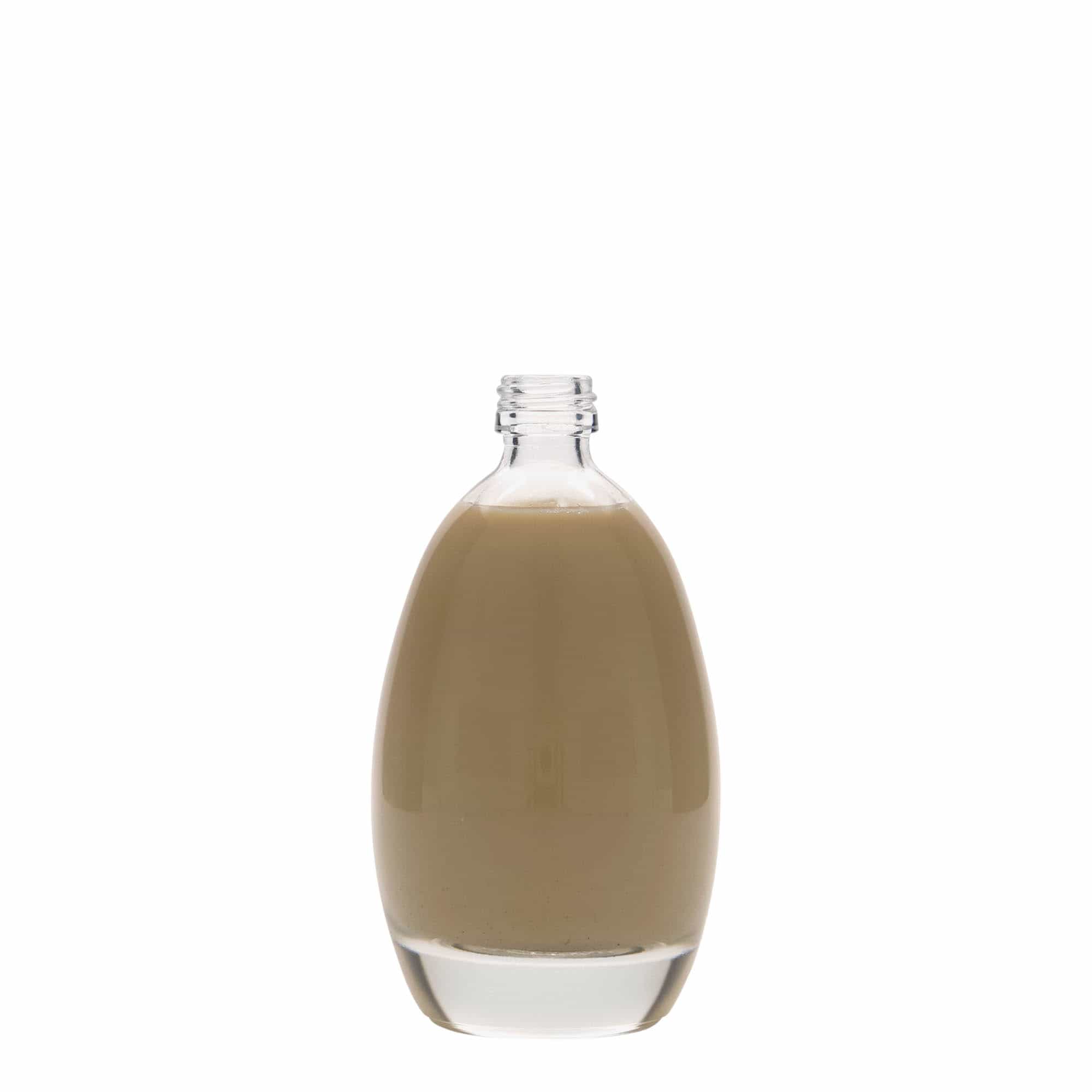 100 ml glasflaske 'æg', åbning: PP 18