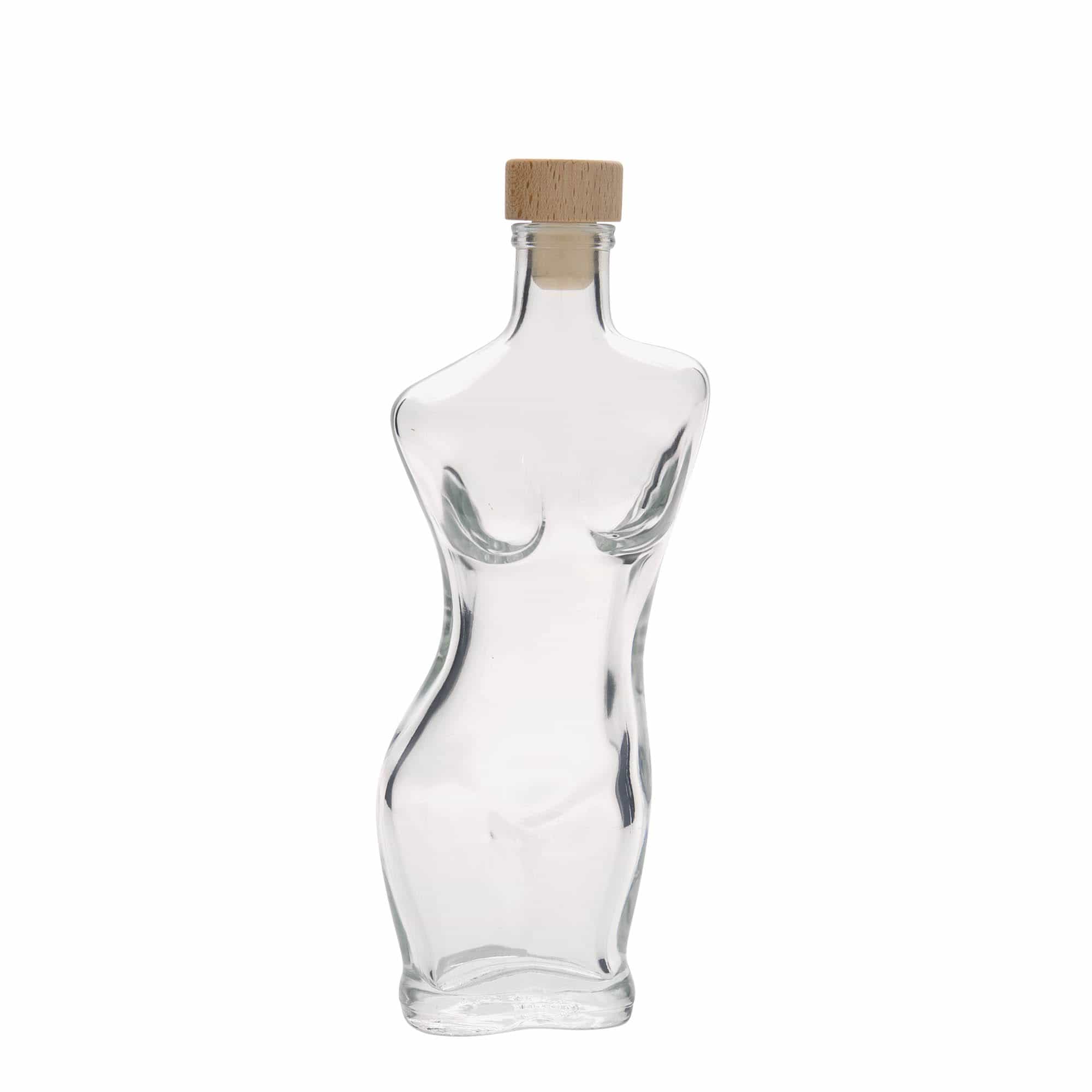 200 ml glasflaske 'Eva', åbning: kork