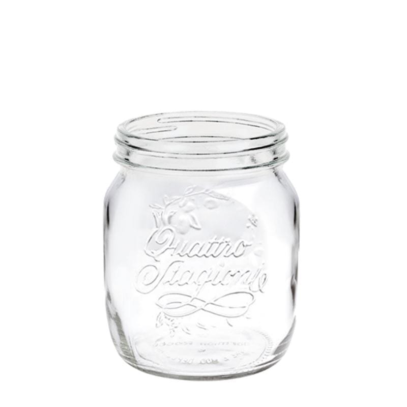 700 ml glas 'Quattro Stagioni', åbning: skruelåg