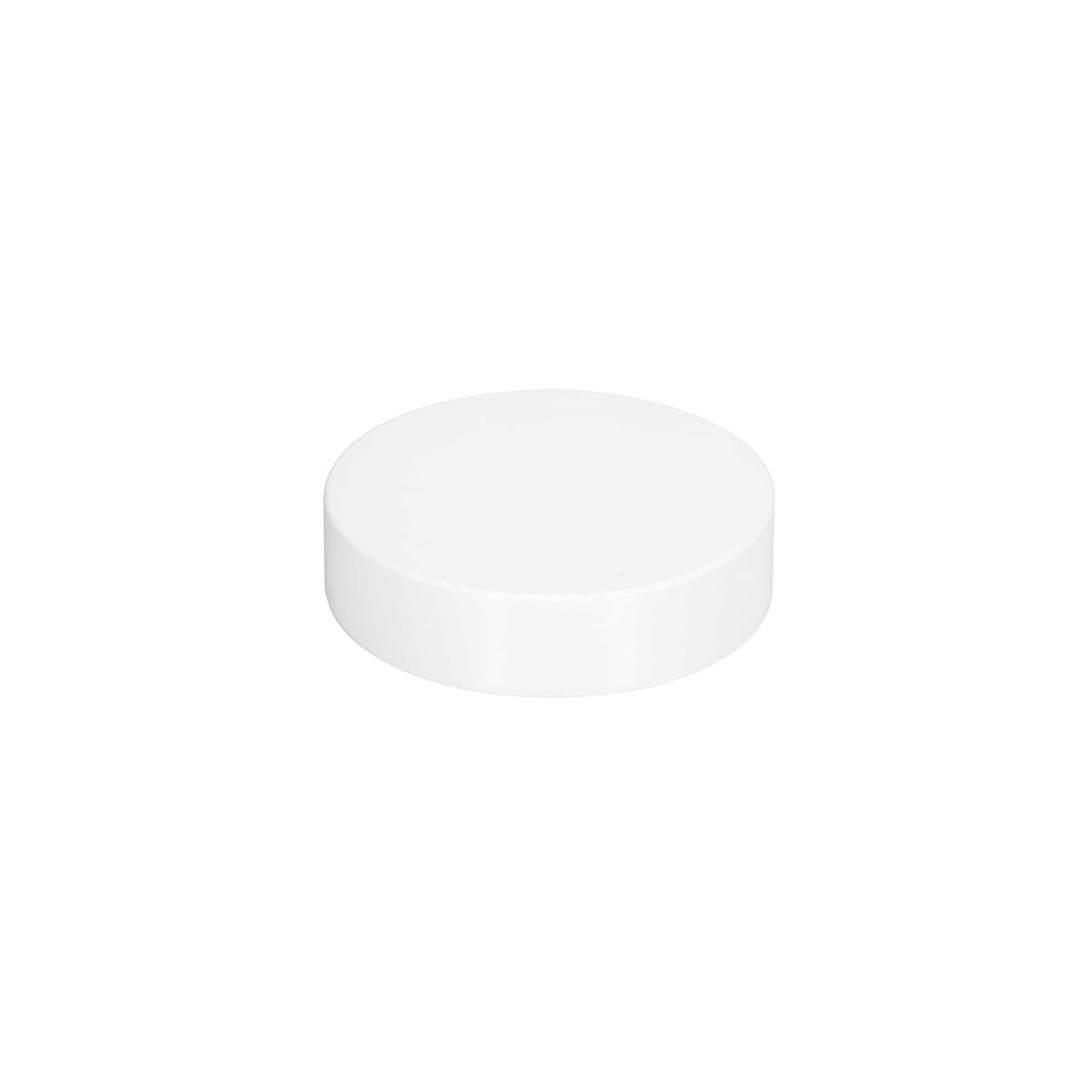 Skruelåg til 60 ml 'Brown Line', HPM-plast, hvid