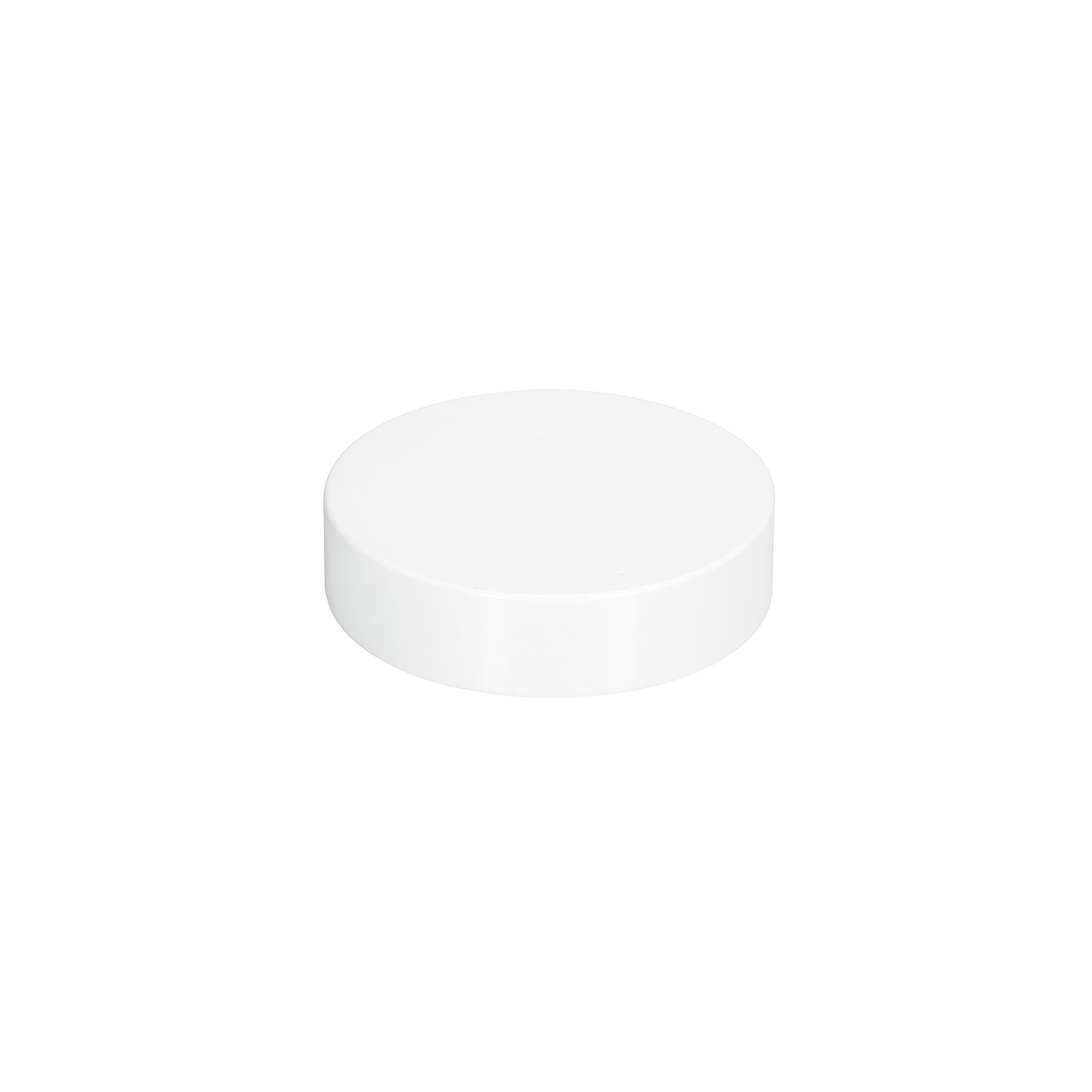 Skruelåg til 60 ml 'Brown Line', HPM-plast, hvid Skruelåg til 60 ml 'Brown Line', HPM-plast, hvid