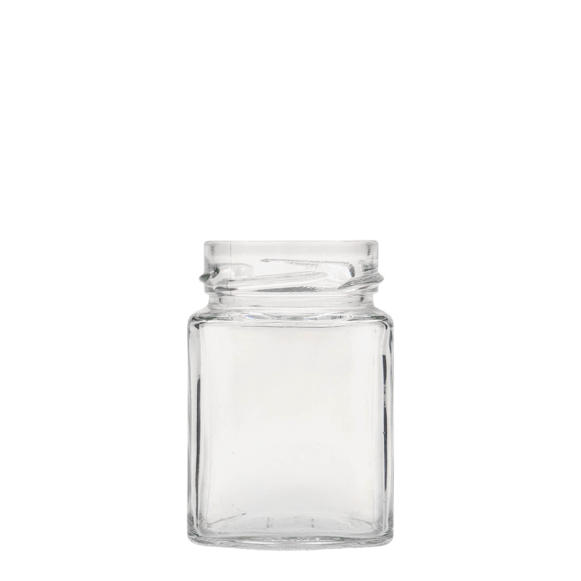 212 ml firkantet glas »Funny«, åbning: Deep-Twist-off (DTO 58)