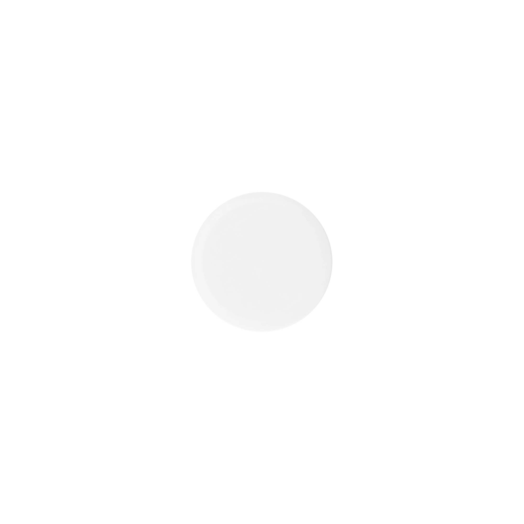Skruelåg 'White Line' 12 ml, PP-plast, hvid