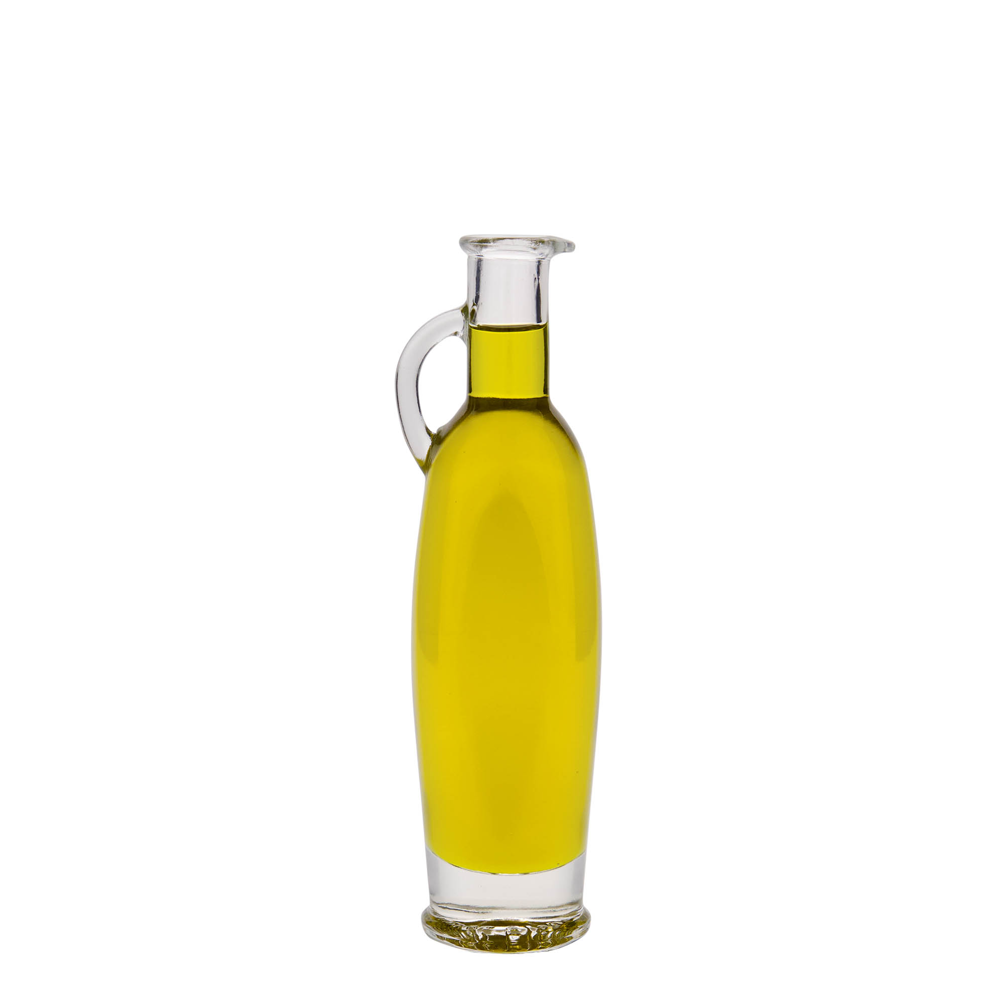 100 ml glasflaske 'Eleganta', oval, åbning: kork