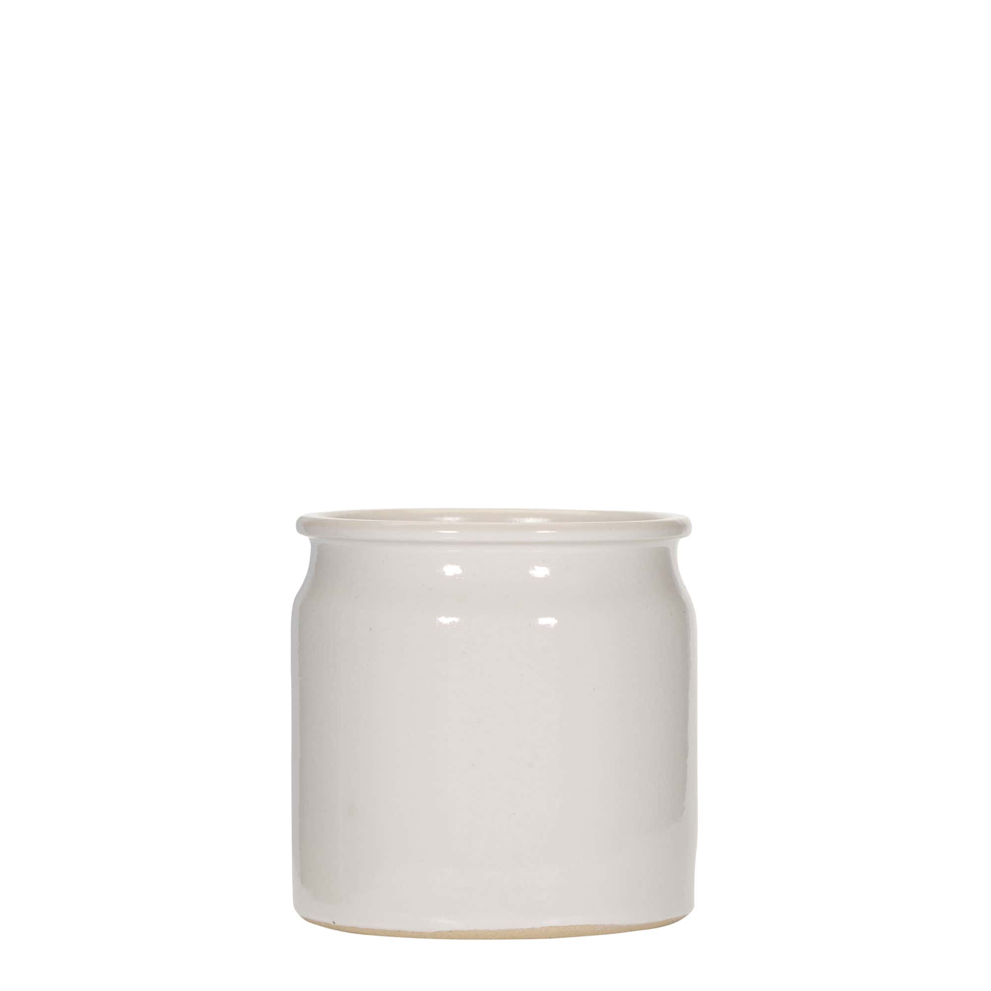 160 ml stentøjskrukke, keramik, hvid, åbning: Kork 160 ml stentøjskrukke, keramik, hvid, åbning: Kork