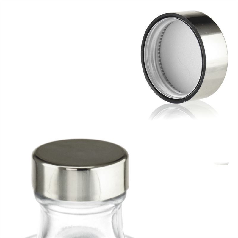 Skruelåg, ABS-plast, sølv, til åbning: GPI 33/400 Skruelåg, ABS-plast, sølv, til åbning: GPI 33/400